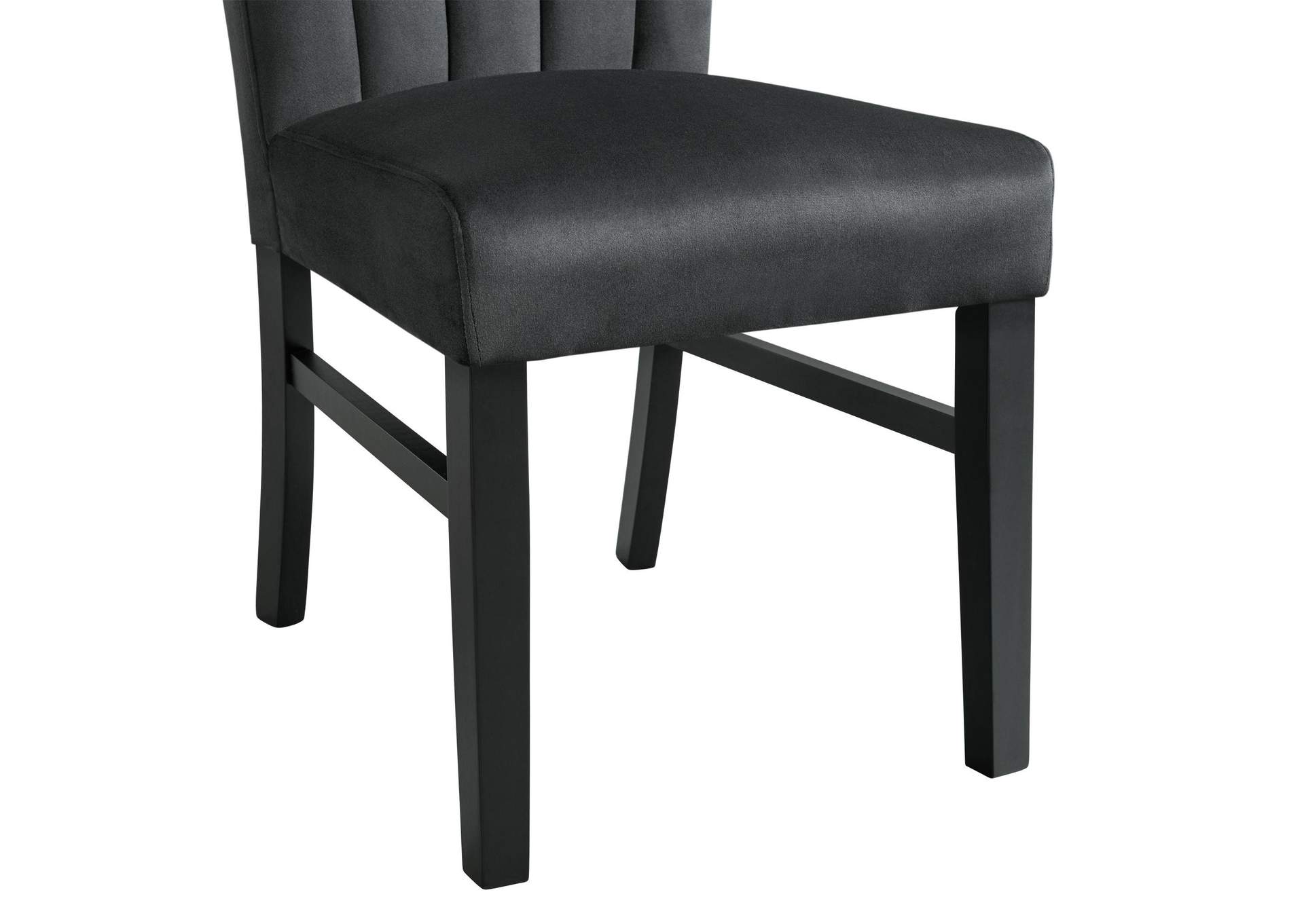 Bellini Side Chair In Black Velvet 2 Per Pack image 6