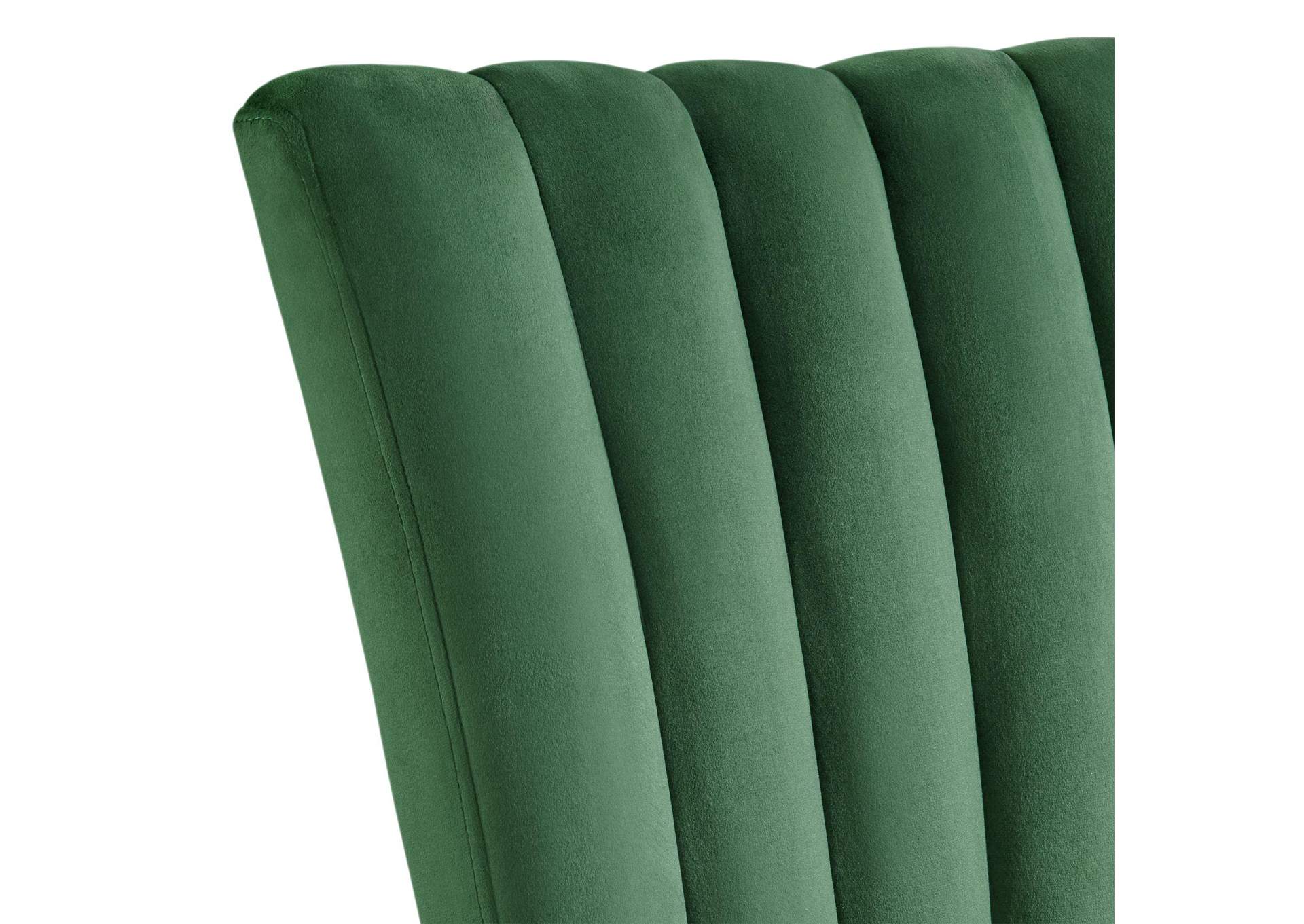 Bellini Side Chair In Emerald Velvet 2 Per Pack image 4