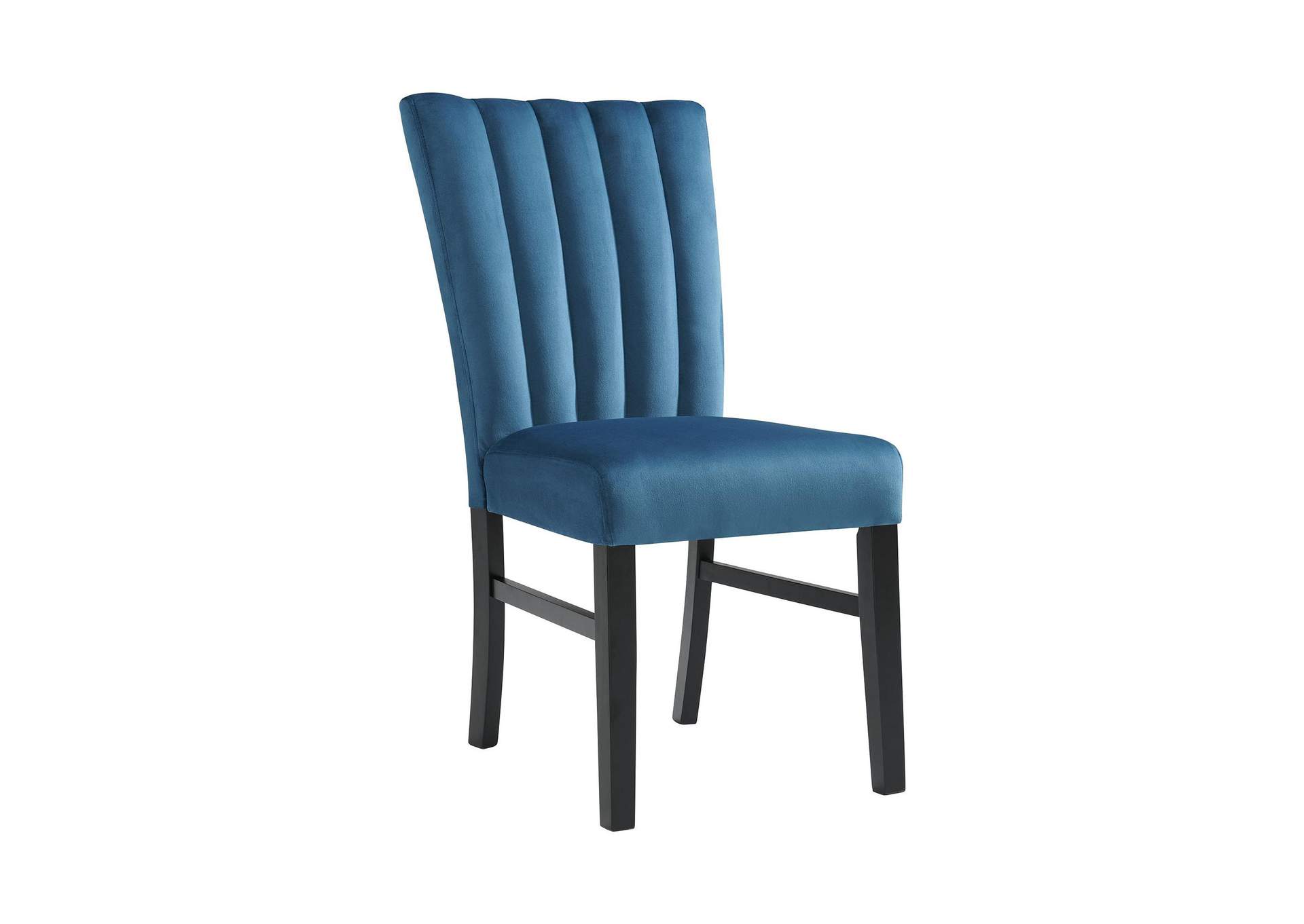 Bellini Side Chair In Navy Blue Velvet 2 Per Pack image 8