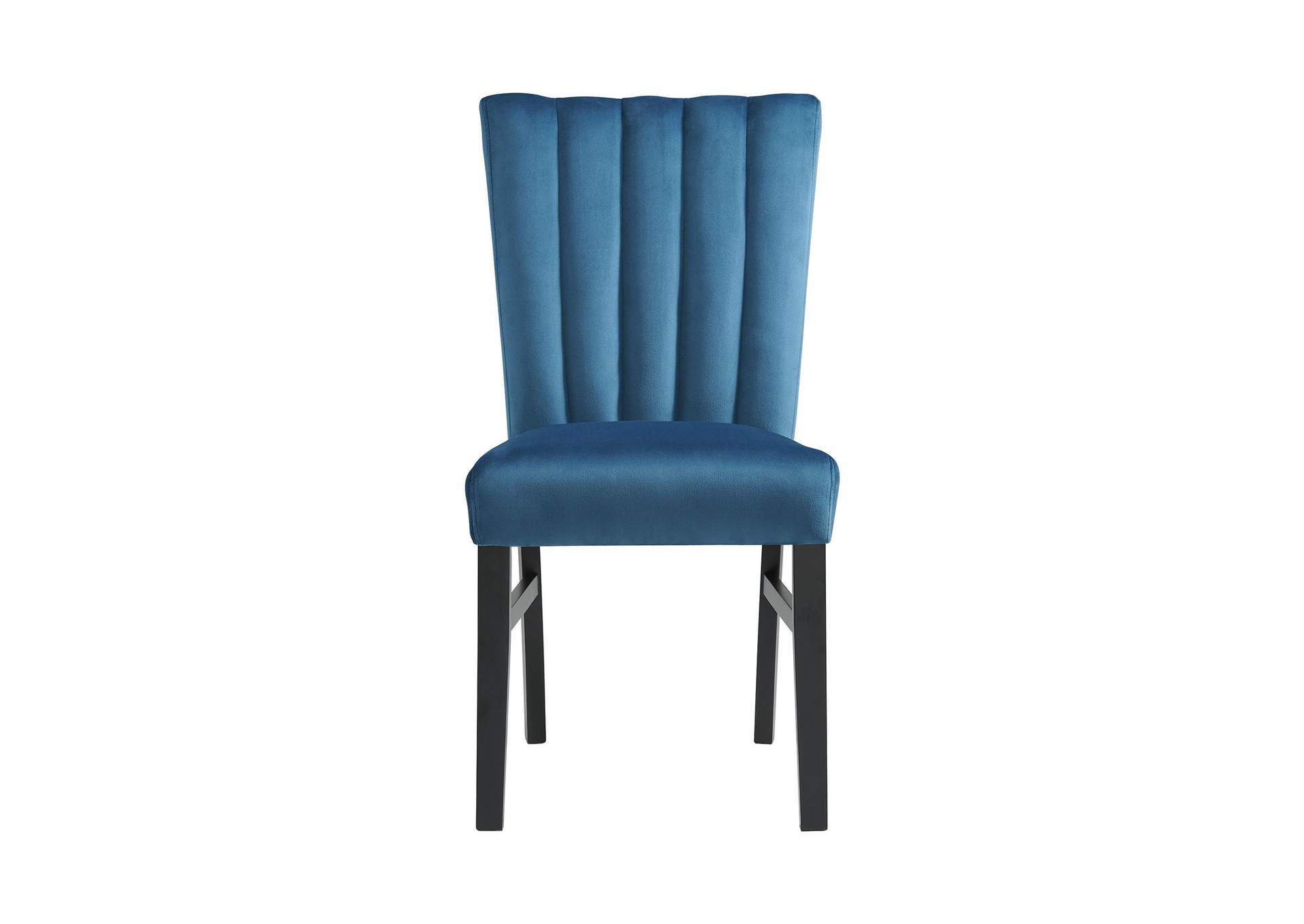 Bellini Side Chair In Navy Blue Velvet 2 Per Pack image 10