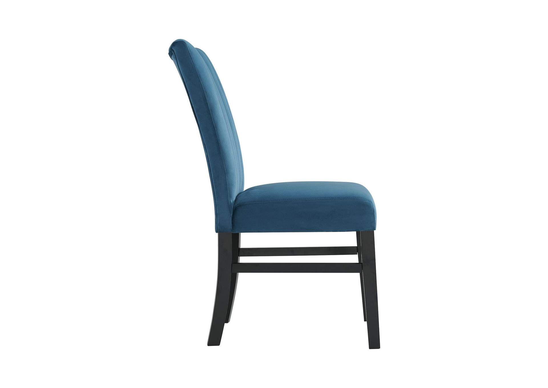 Bellini Side Chair In Navy Blue Velvet 2 Per Pack image 11