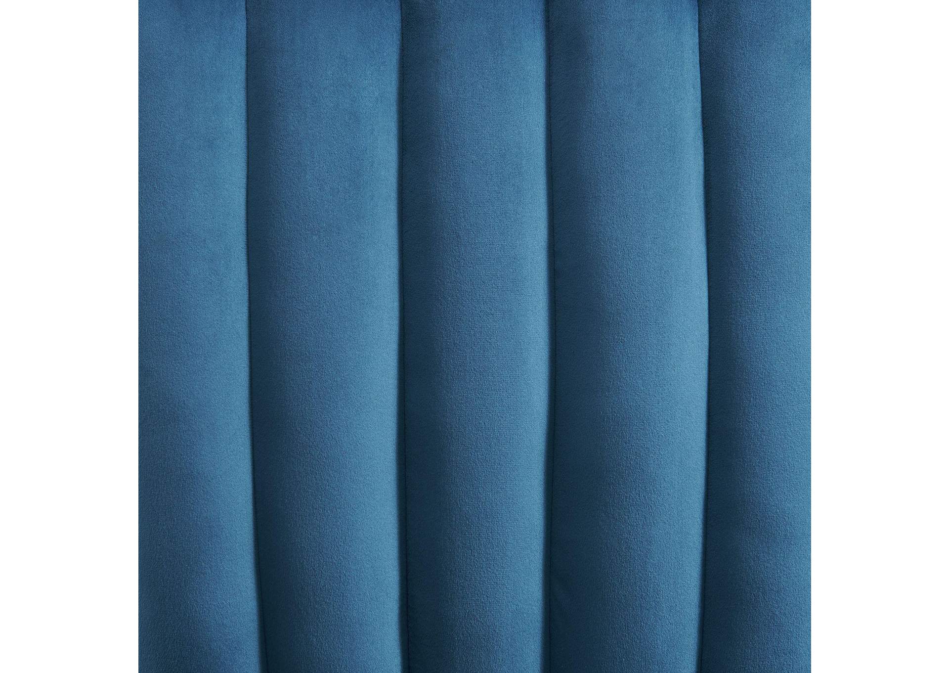 Bellini Side Chair In Navy Blue Velvet 2 Per Pack image 6