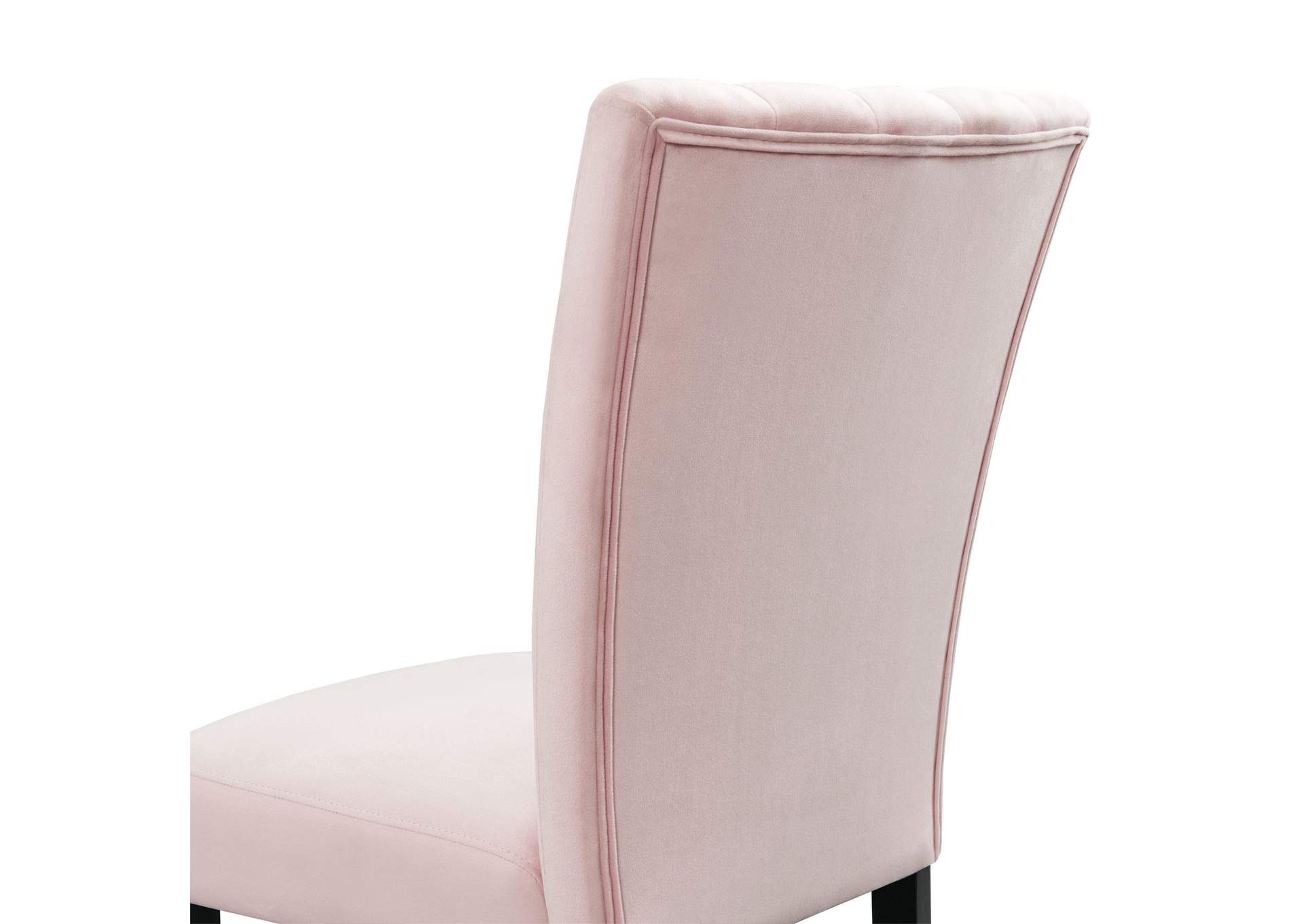 Bellini Side Chair In Pink Velvet 2 Per Pack image 5