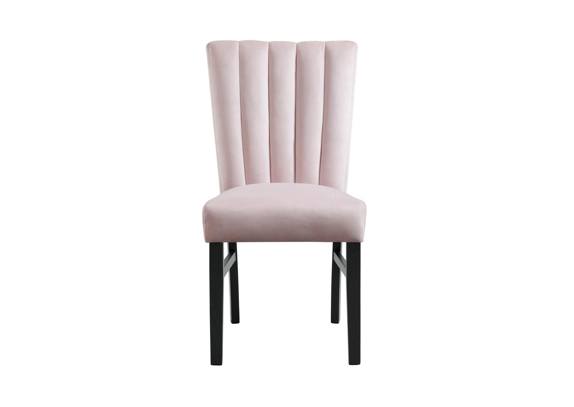 Bellini Side Chair In Pink Velvet 2 Per Pack image 9