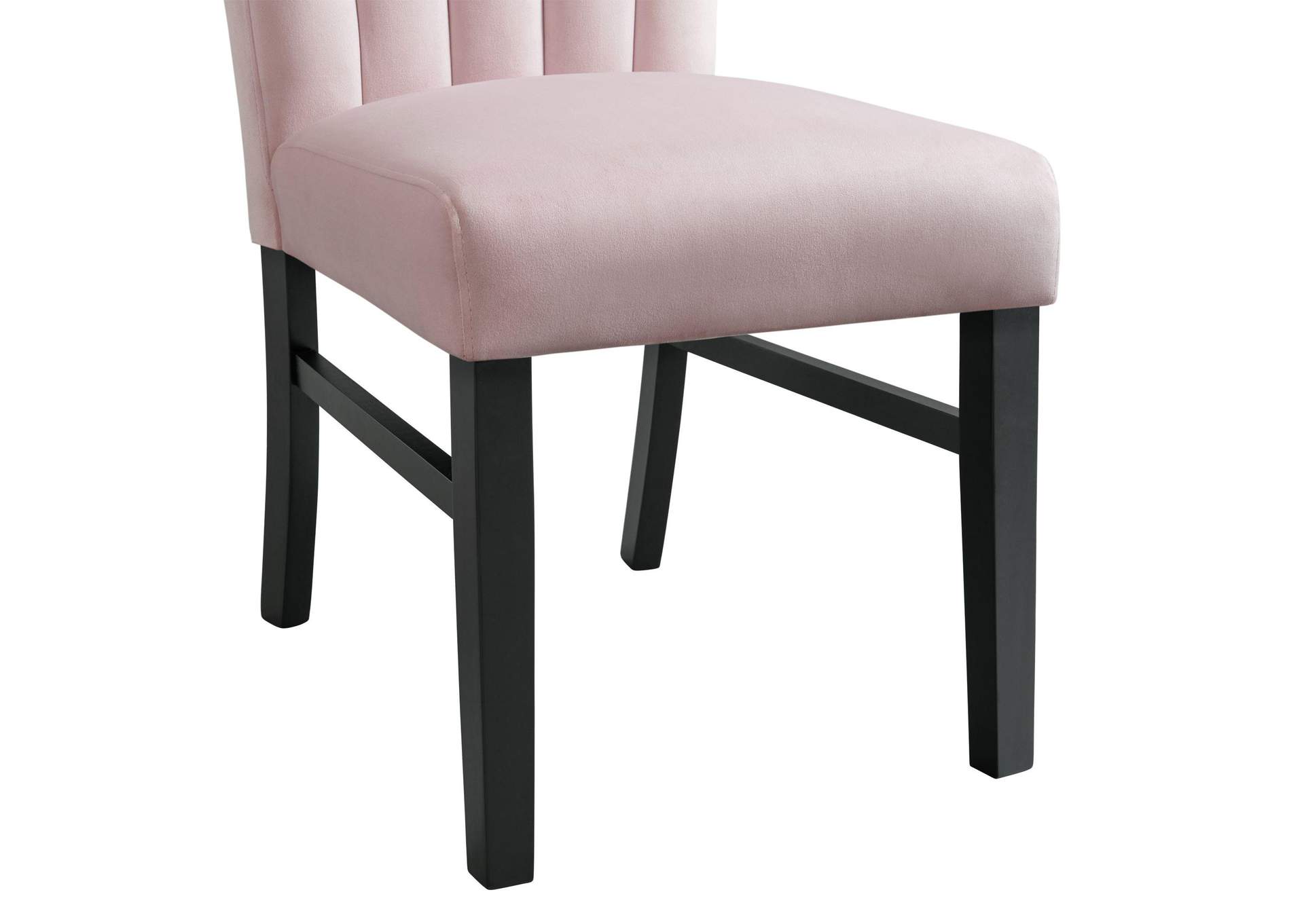 Bellini Side Chair In Pink Velvet 2 Per Pack image 6