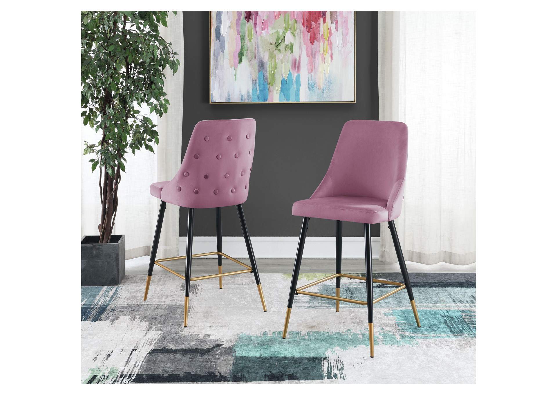Ben Bar Stool D6239 - 1 In Broadway Blush 2 Pcs Per Carton image 1
