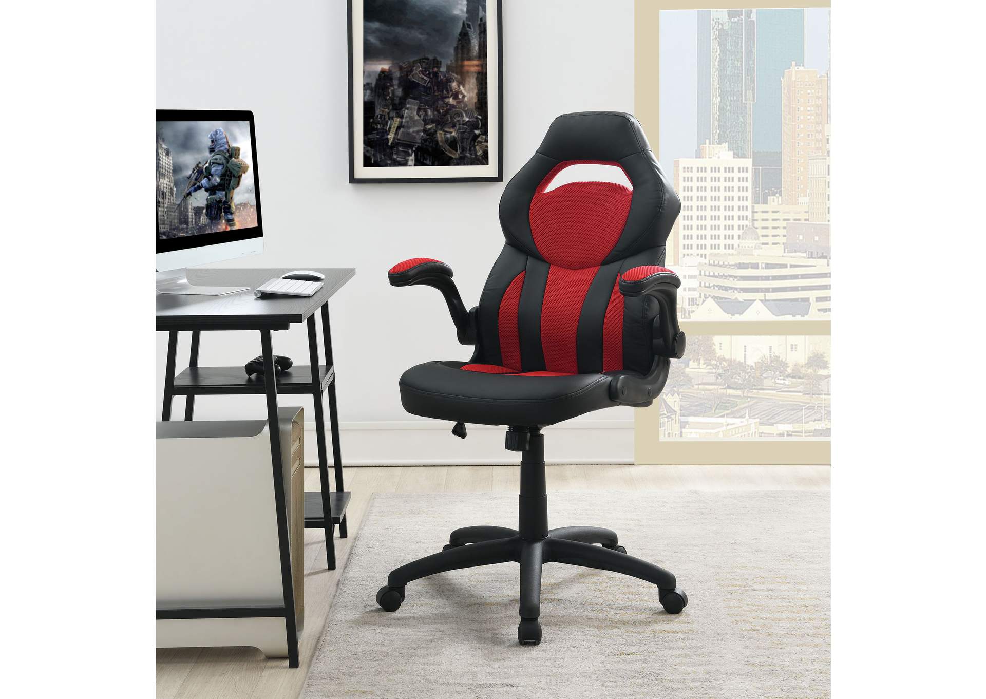 Bernie Gaming Chair Black Red