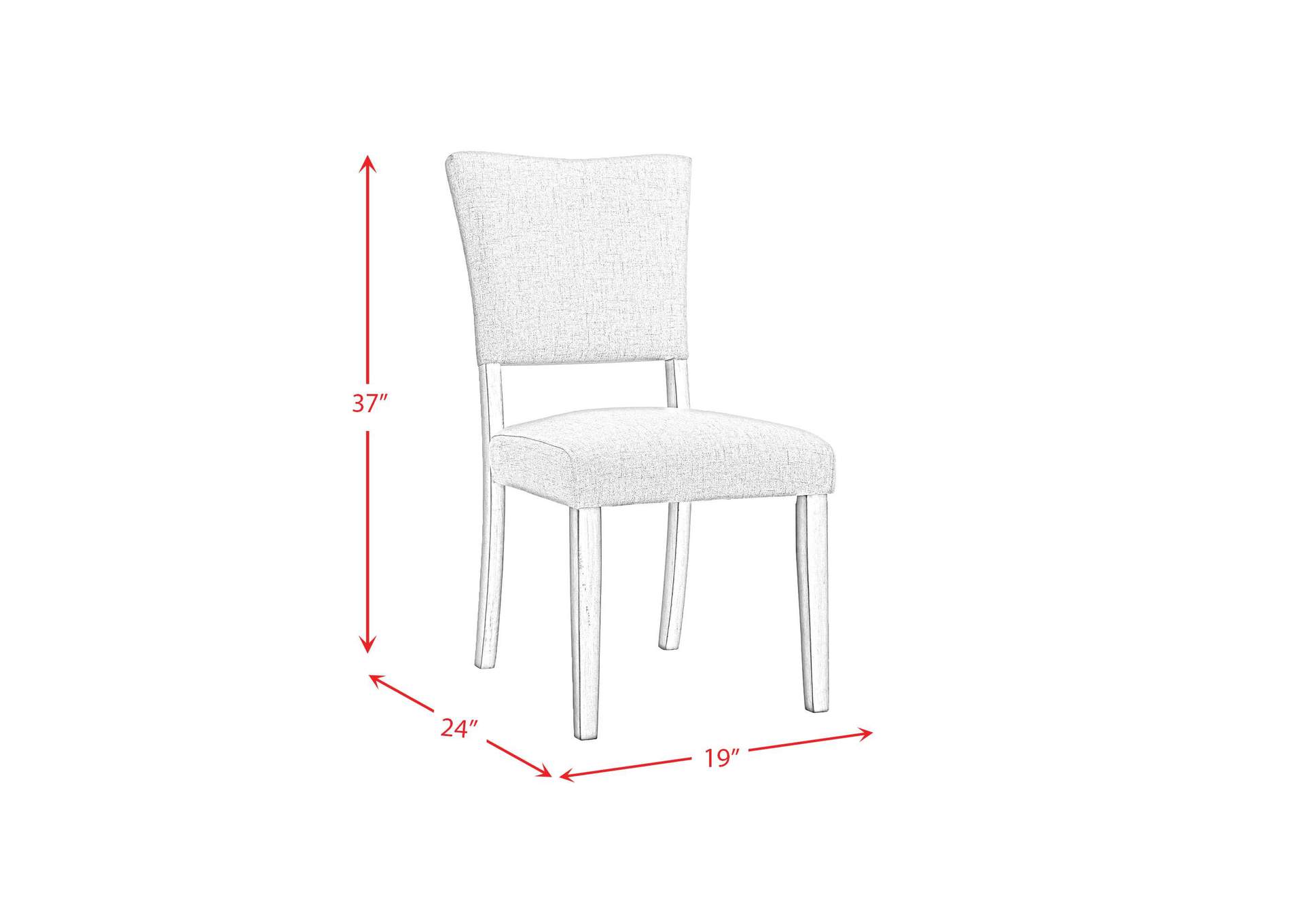 Bette Side Chair In White 2 Per Pack image 9