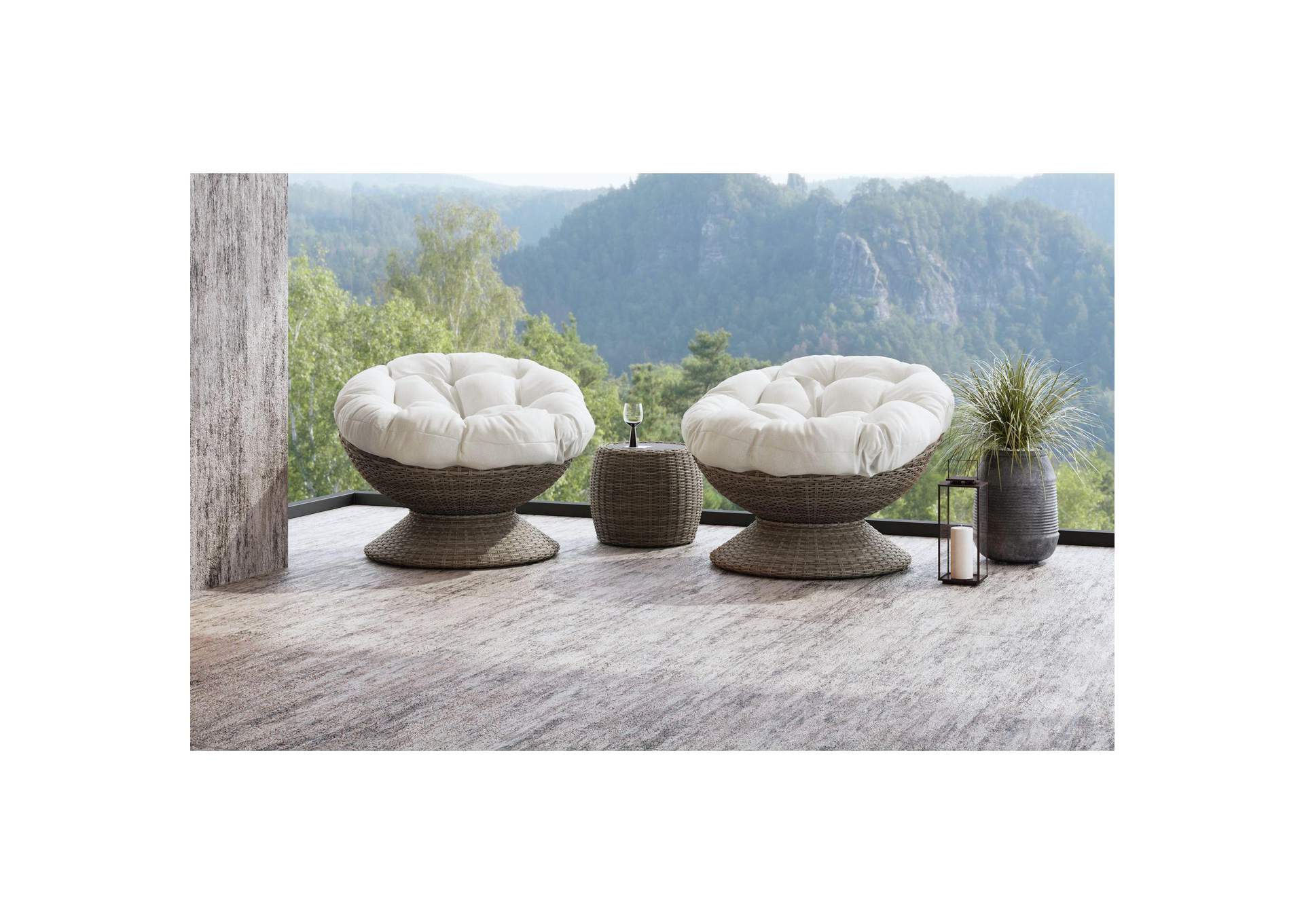 Blanco Side Table In Brown image 1