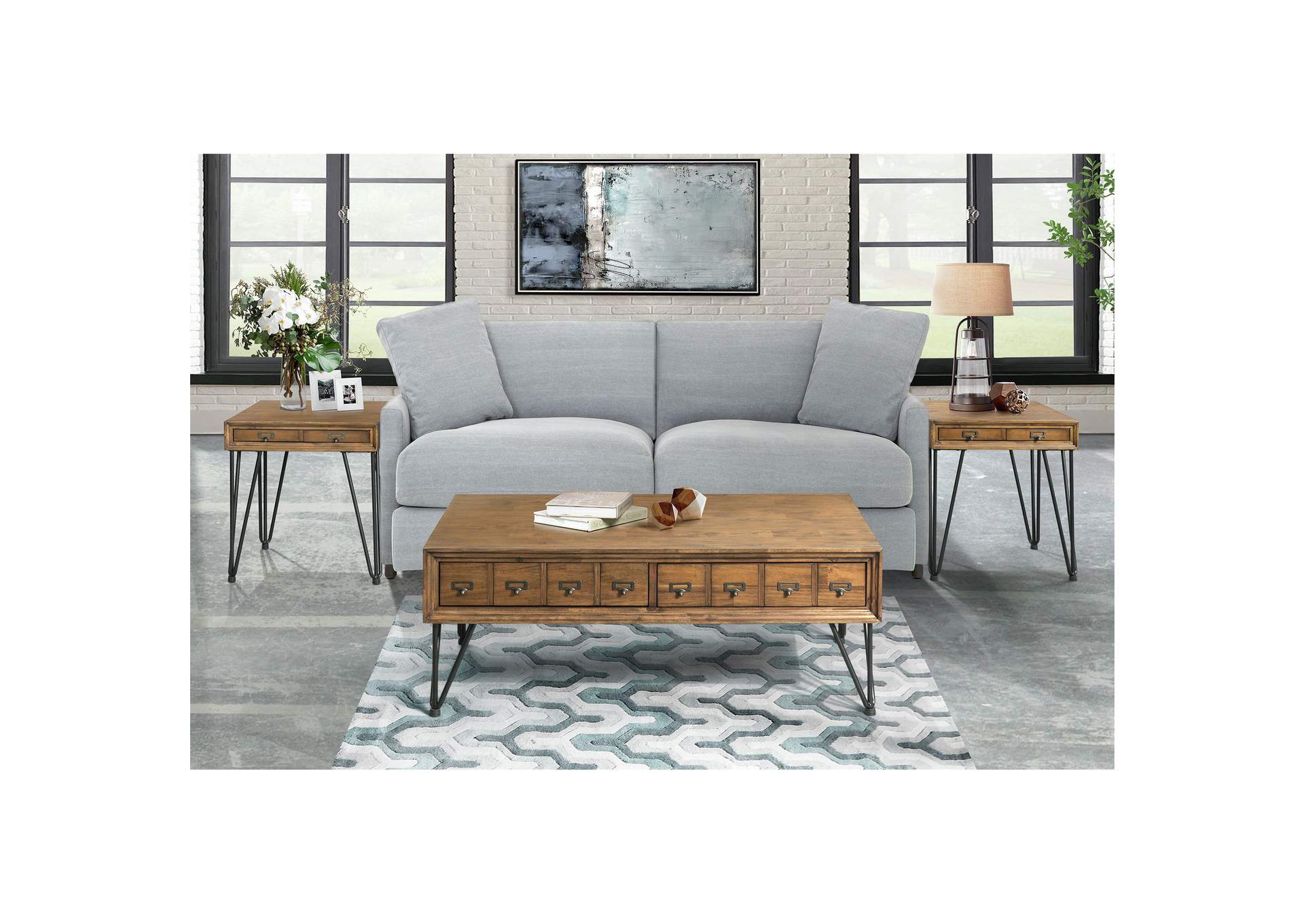 Boone 3 Piece Occasional Table Set - Coffee Table Two End Tables image 1