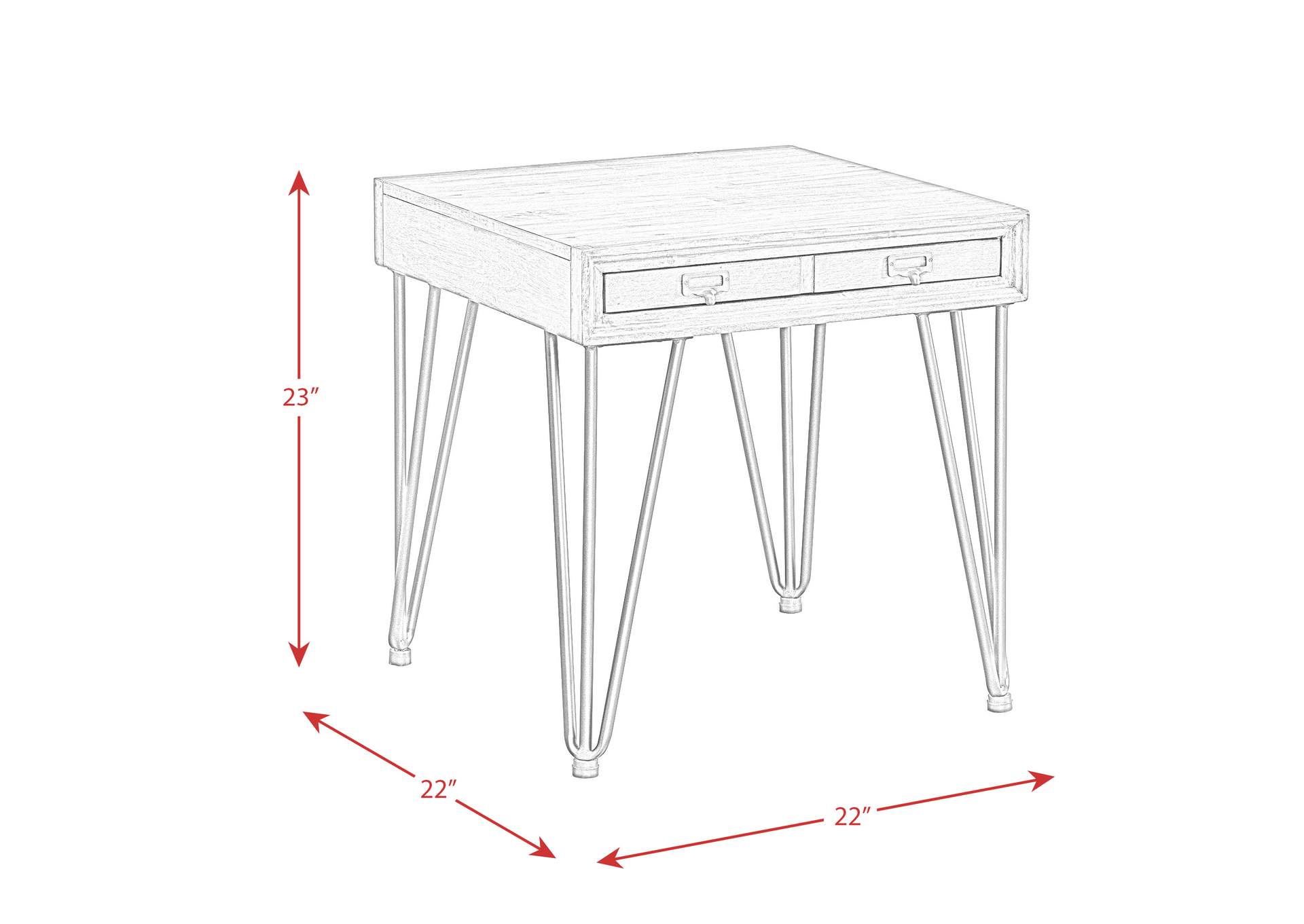 Boone Occasional End Table With Tray