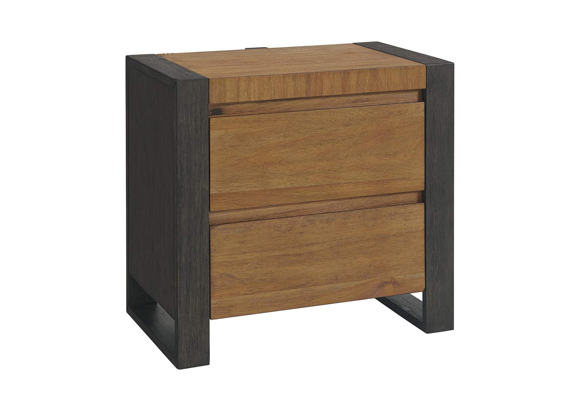 Breckenridge 2 - Drawer Nightstand With Led USB In Oak Black image 6