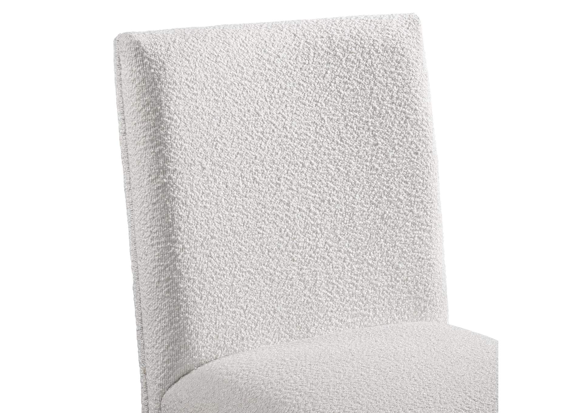 Breckenridge 36H Upholstered Dining Side Chair With White Cotton In Black 2 Per Carton image 4