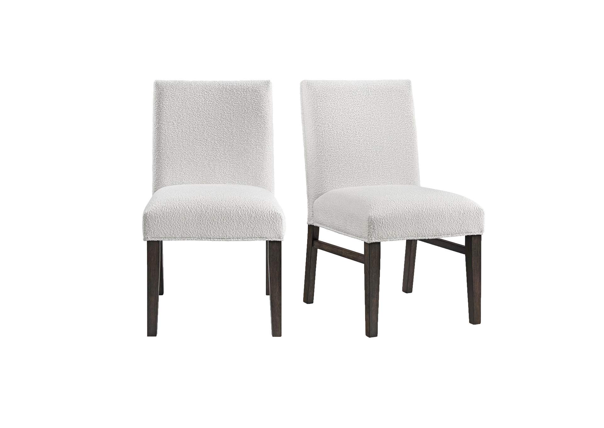 Breckenridge 36H Upholstered Dining Side Chair With White Cotton In Black 2 Per Carton image 3