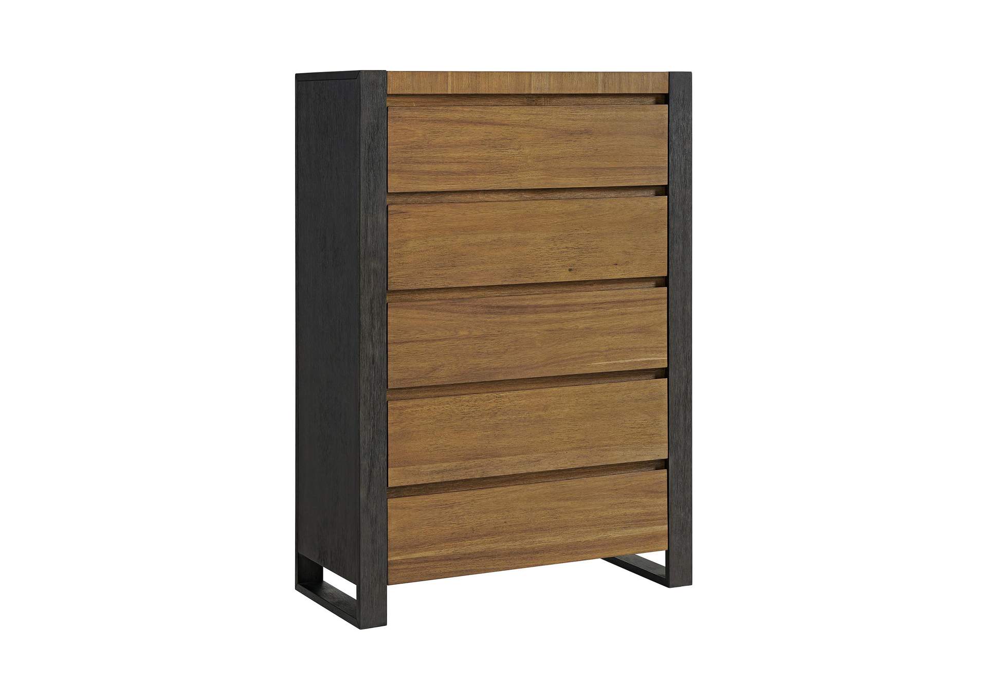Breckenridge 5 - Drawer Chest In Oak Black image 8