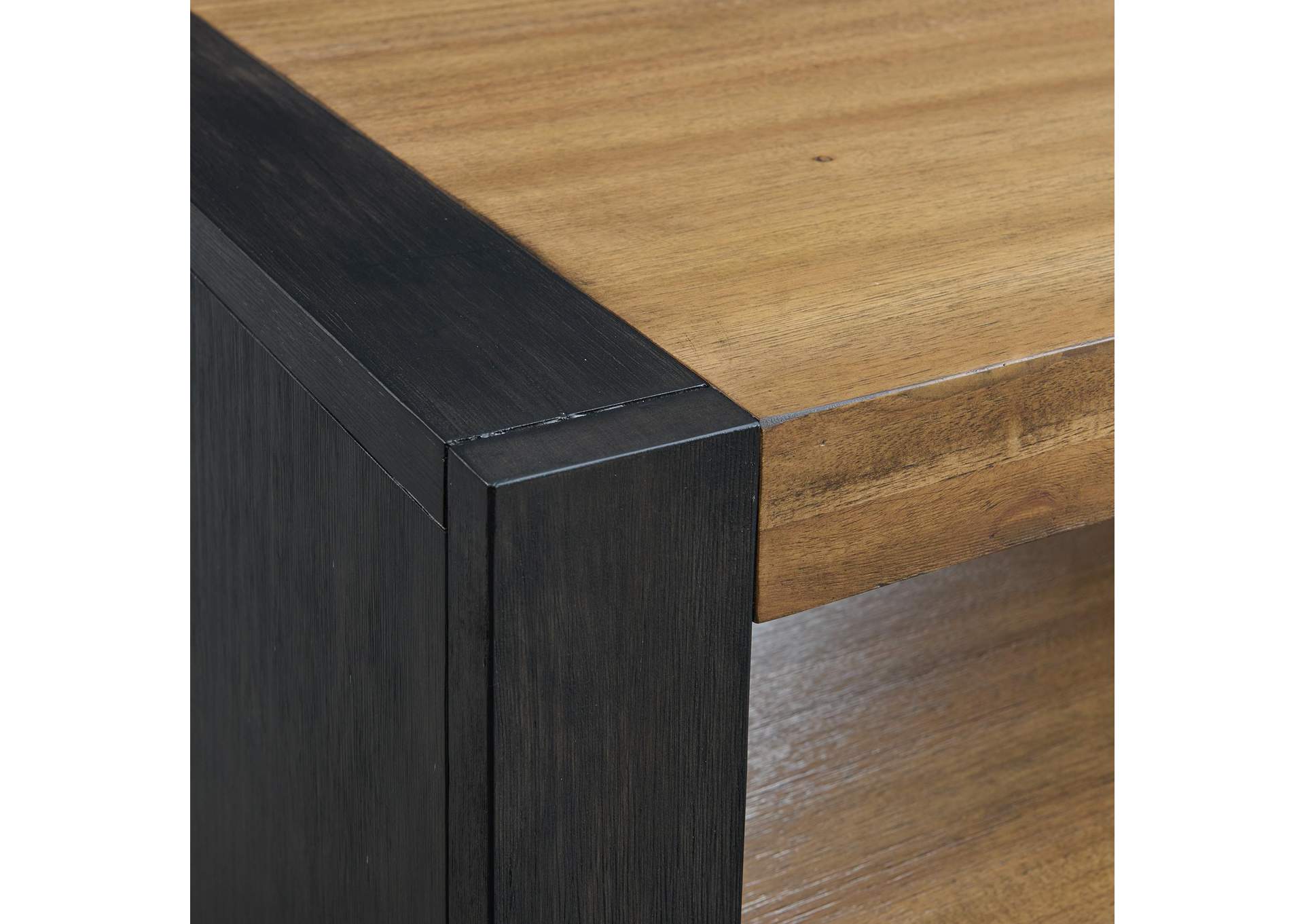 Breckenridge End Table In Light Oak Black image 3