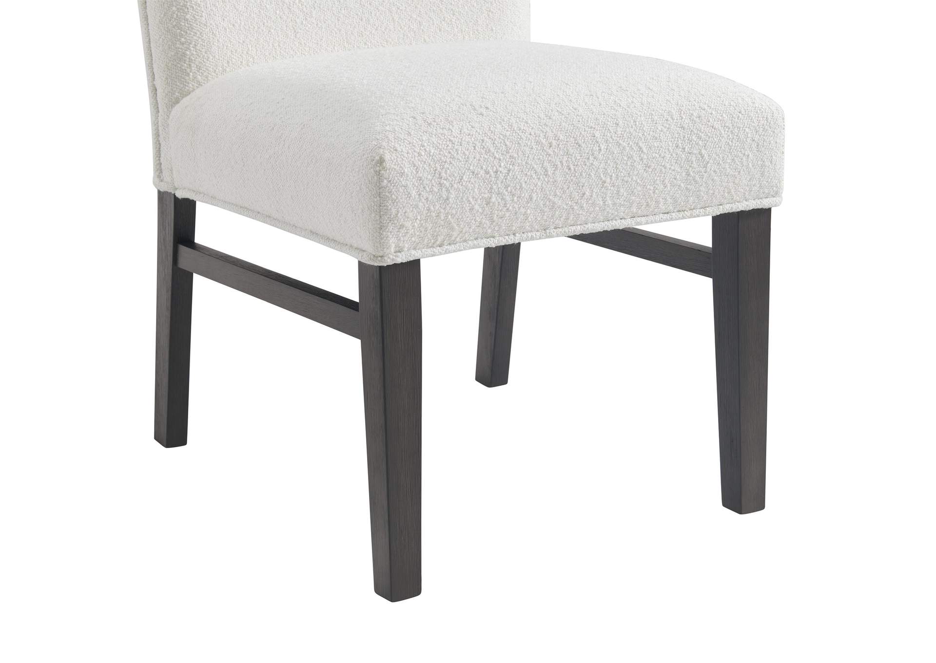 Breckenridge 38H Dining Side Chair With Boucle Snow In Black 2 Per Carton image 5