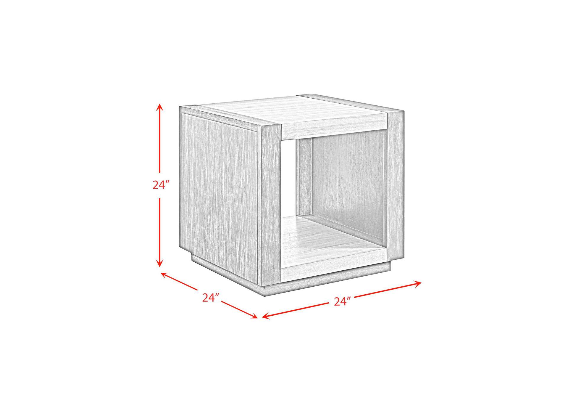 Breckenridge End Table In Light Oak Black image 5
