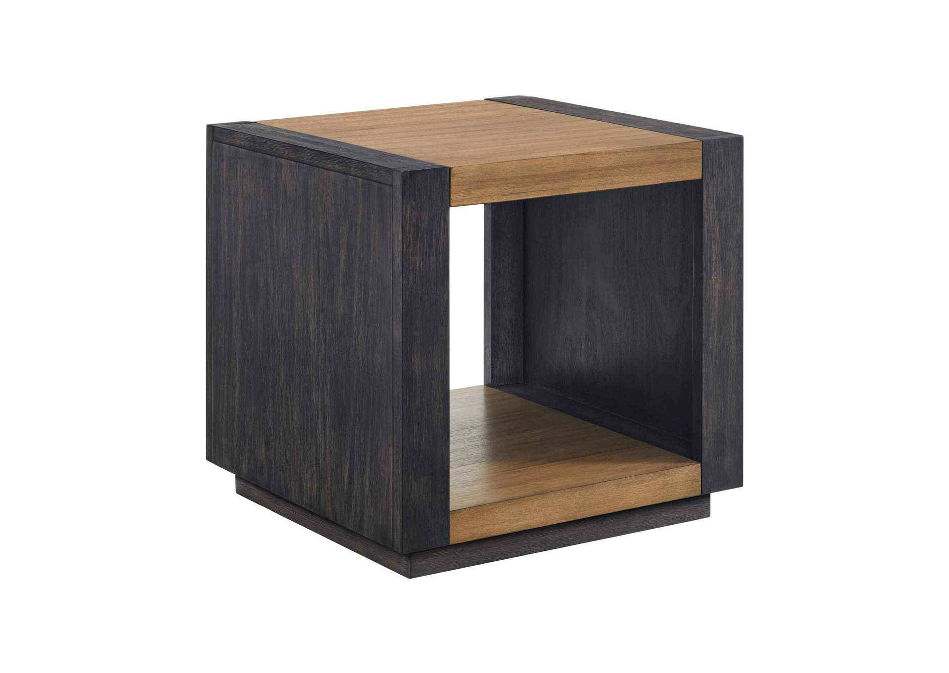 Breckenridge End Table In Light Oak Black image 6