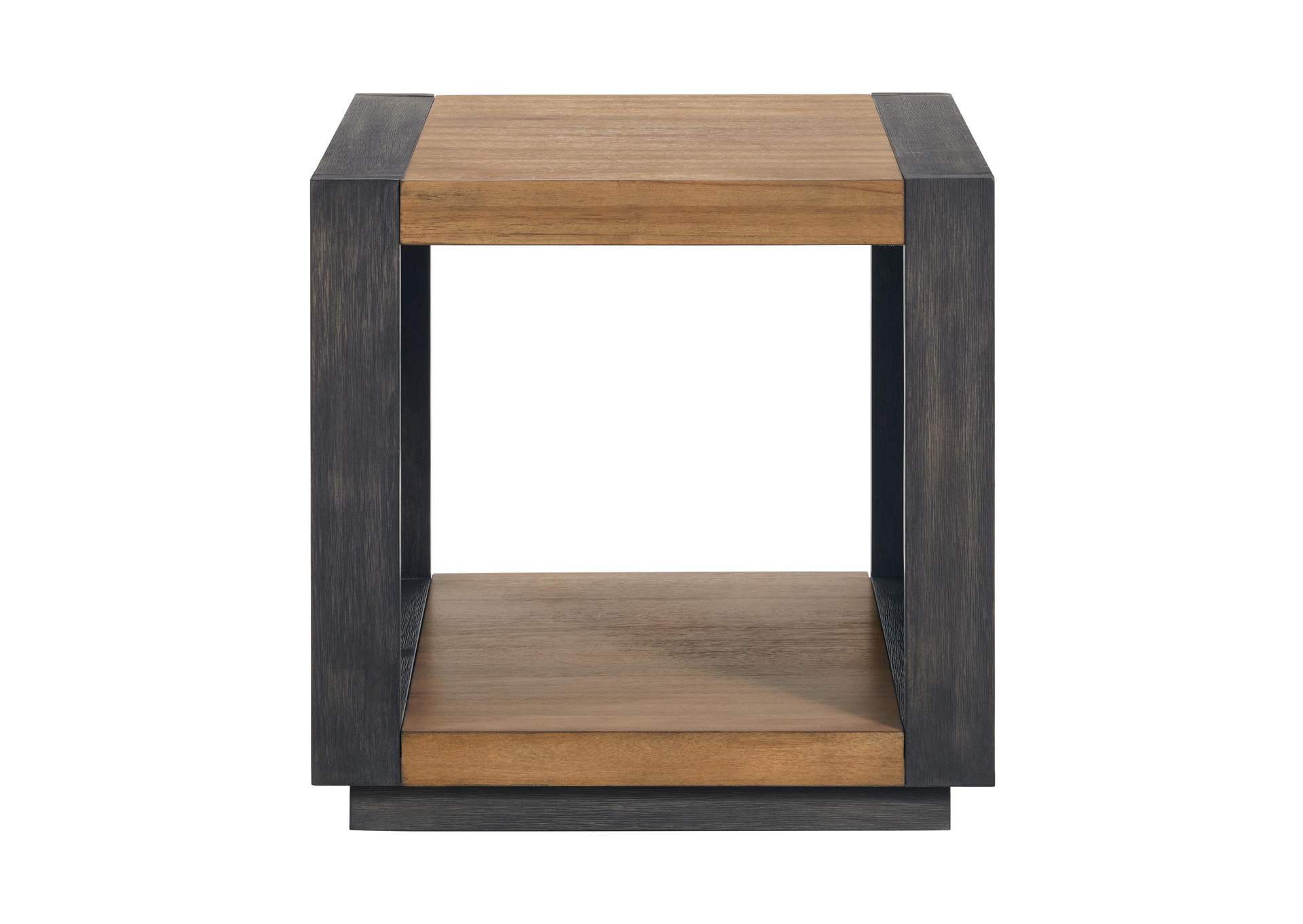 Breckenridge End Table In Light Oak Black image 7