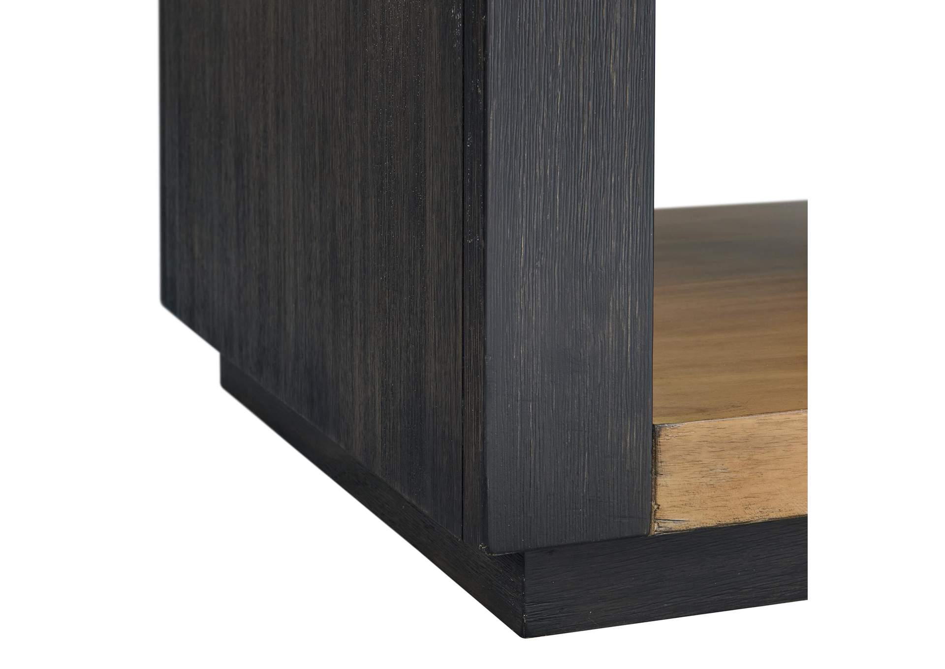 Breckenridge End Table In Light Oak Black image 4
