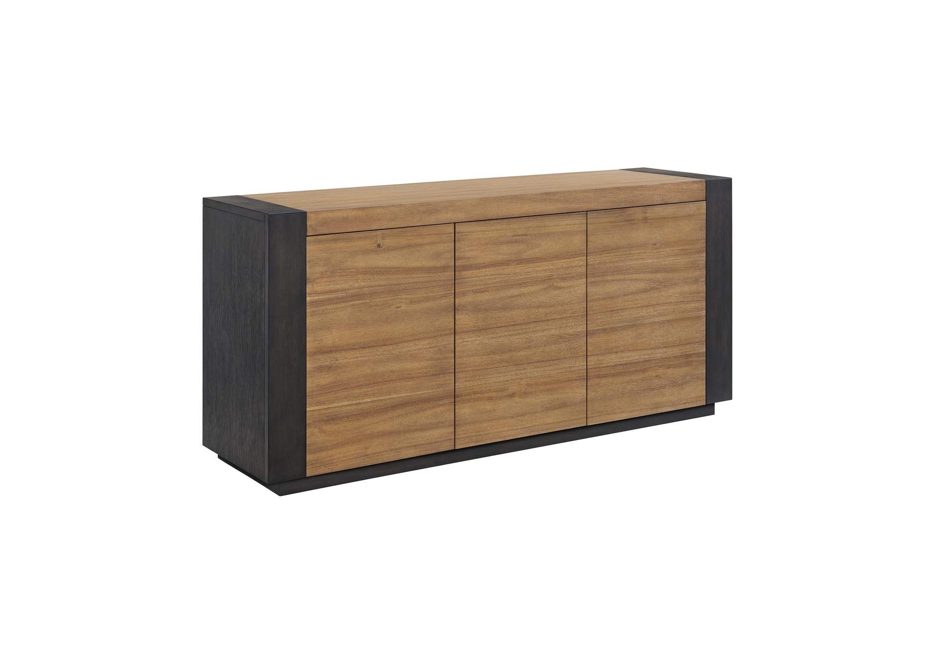 Breckenridge Server With Oak Top And Front In Black image 3