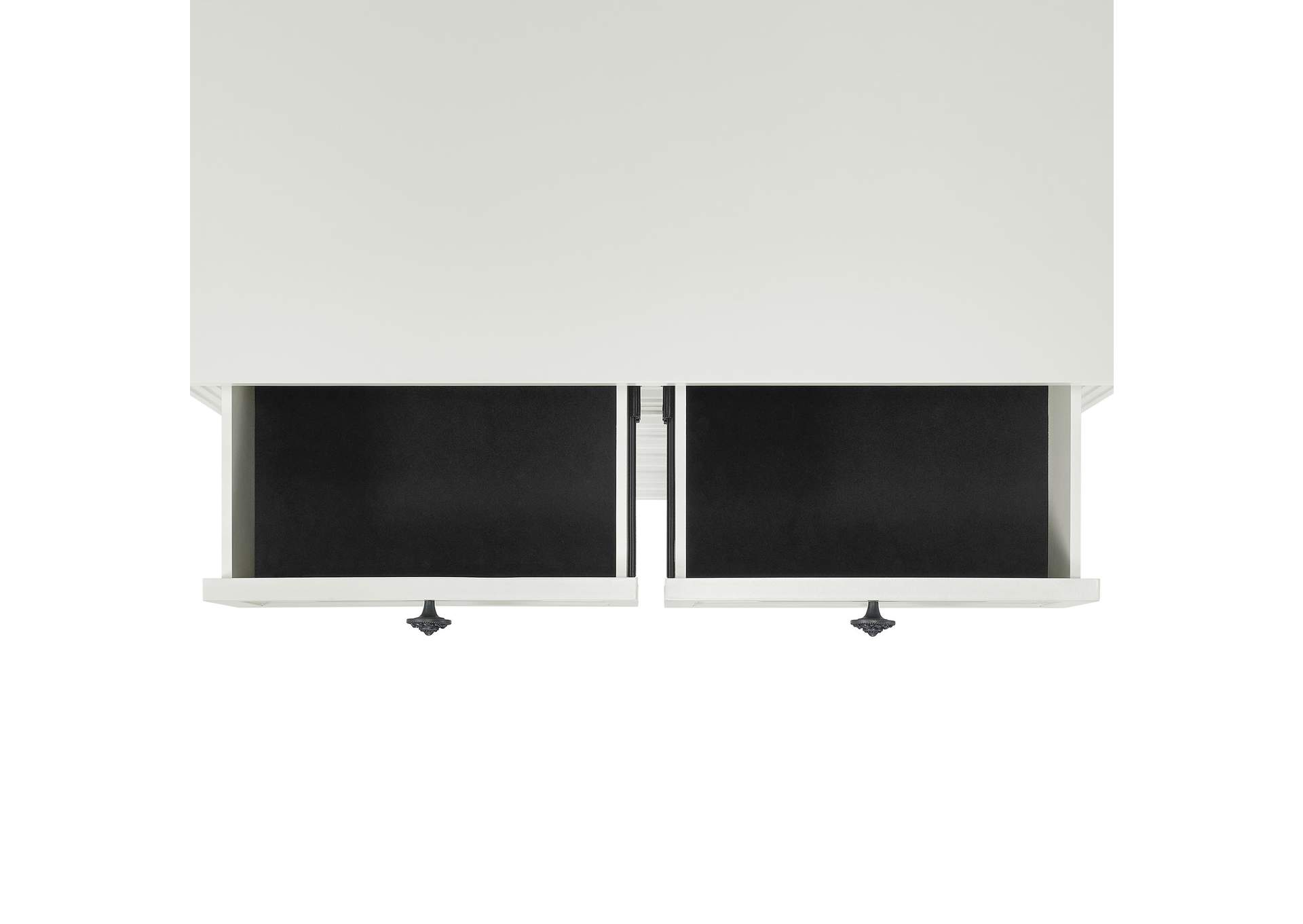 Bridgestone Dresser And Mirror Set In Antique White image 4