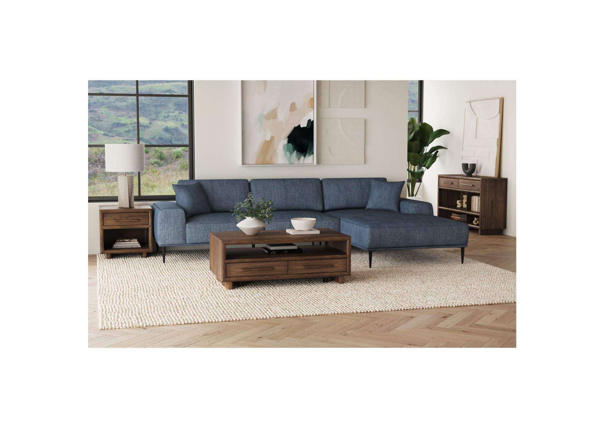 Brisbane Console Table In Brown image 1