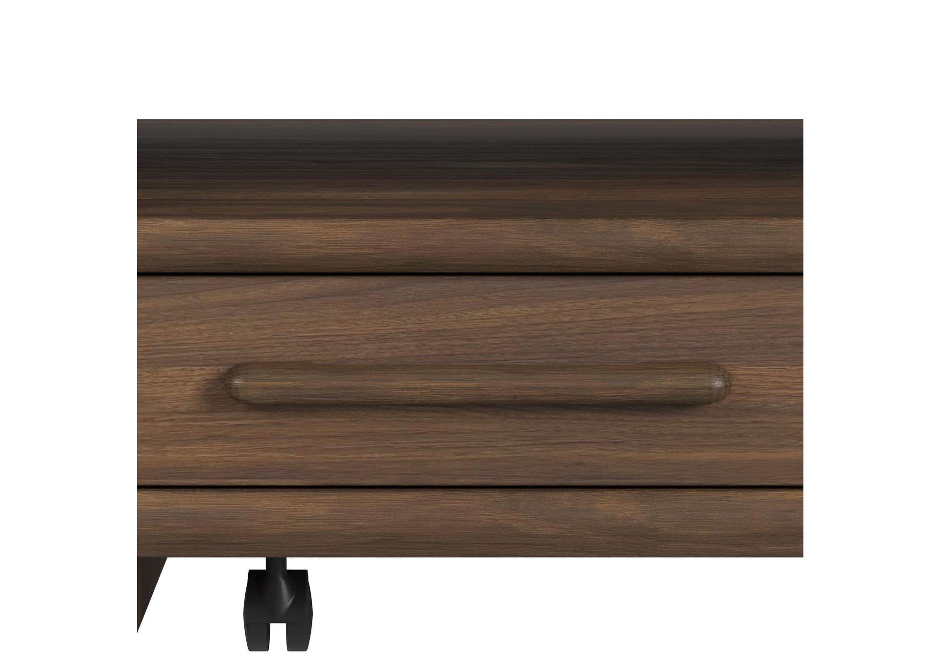 Brisbane 4 - Drawer Coffee Table With Casters In Brown image 5