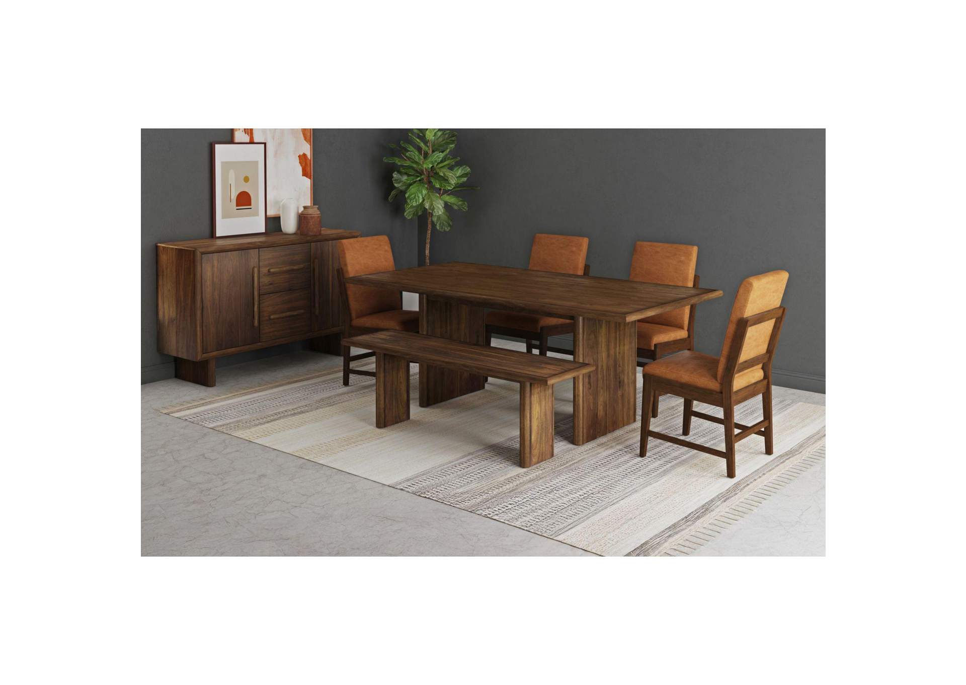 Brisbane Dining Table In Brown image 1