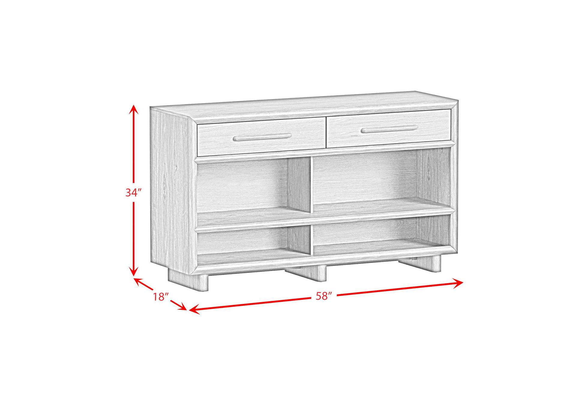 Brisbane Console Table In Brown image 6