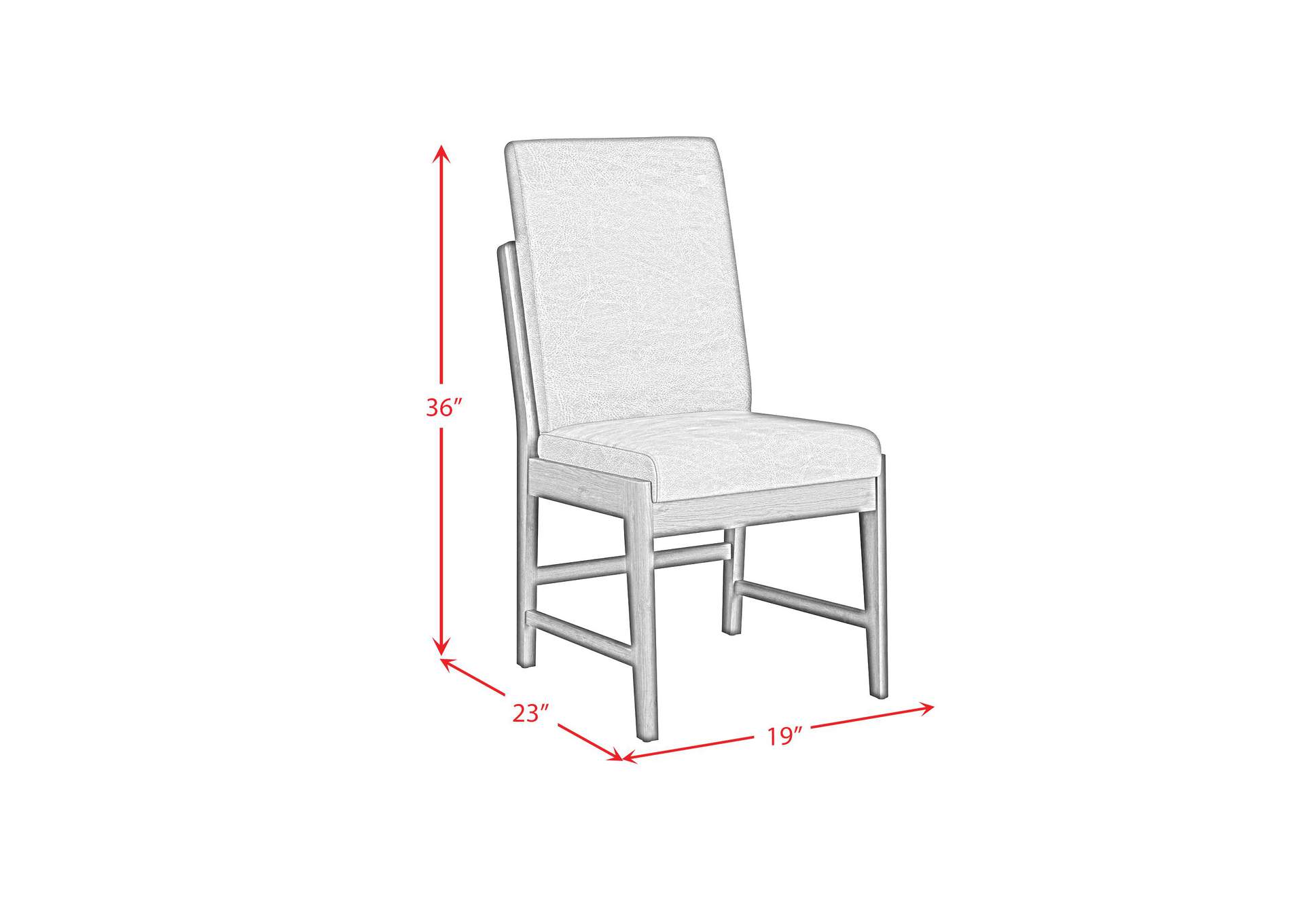 Brisbane Dining Side Chair With Bozeman Brown Pu In Brown 2 Per Carton image 9