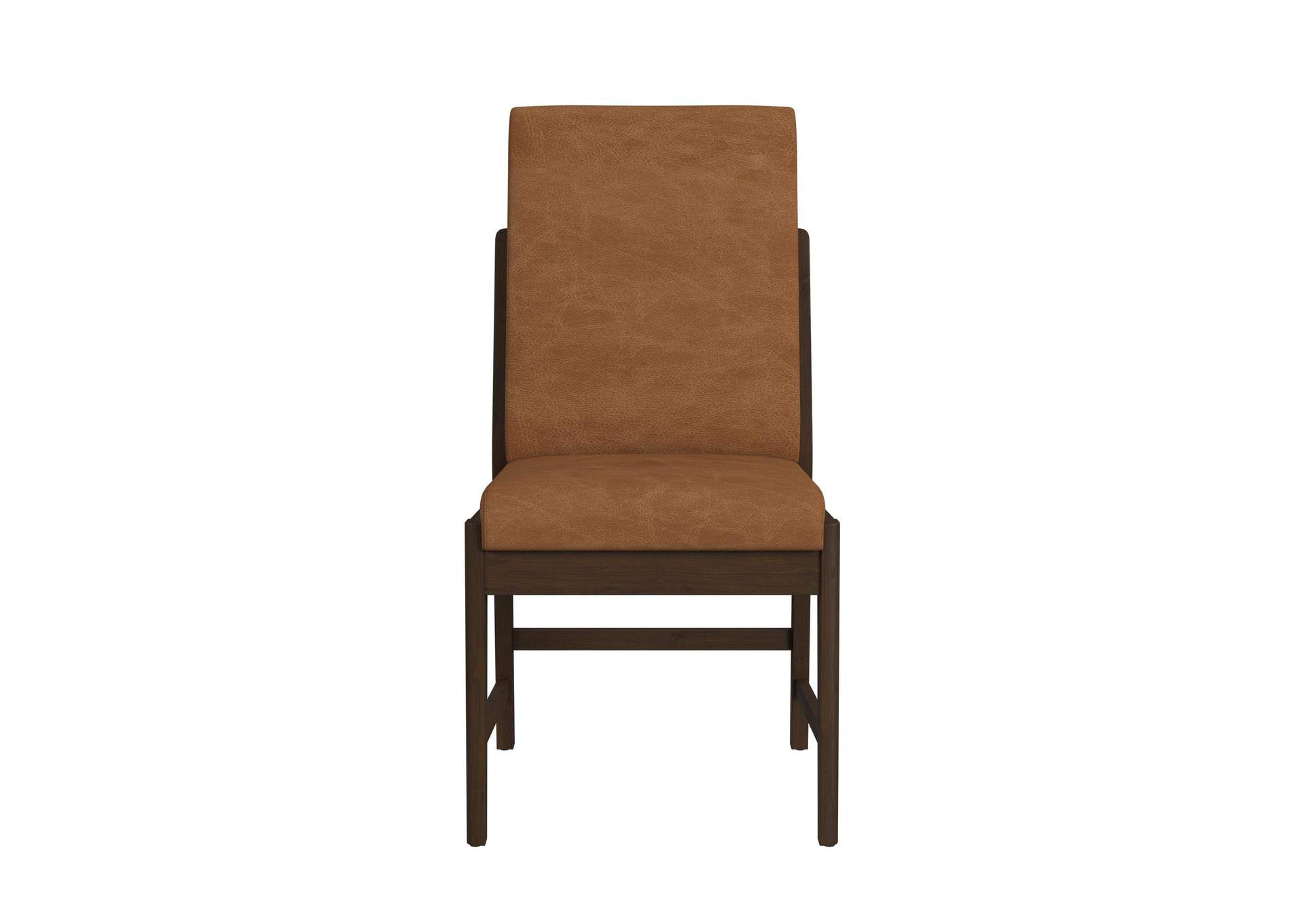 Brisbane Dining Side Chair With Bozeman Brown Pu In Brown 2 Per Carton image 4