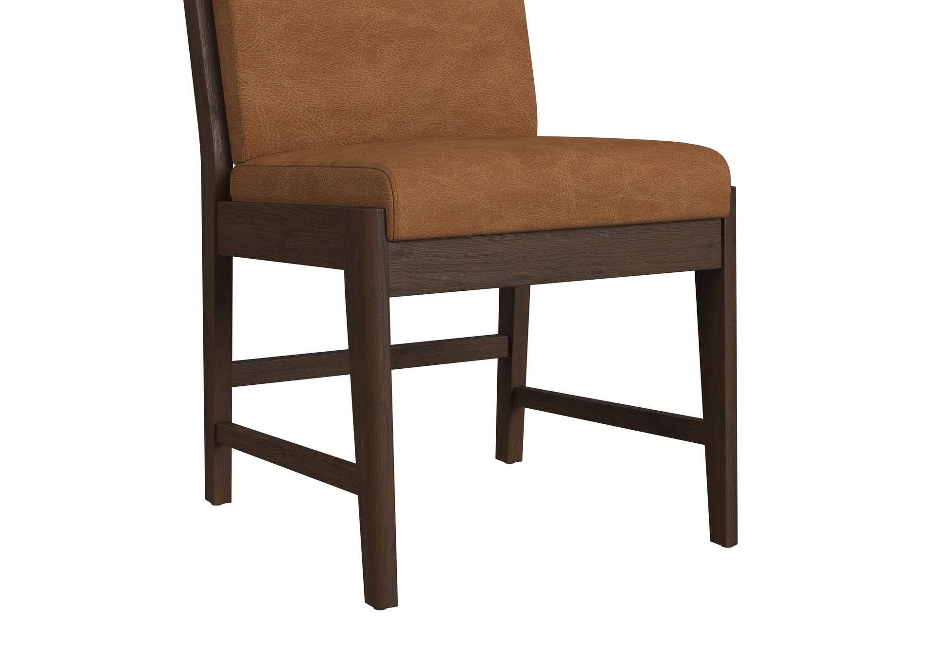 Brisbane Dining Side Chair With Bozeman Brown Pu In Brown 2 Per Carton image 8