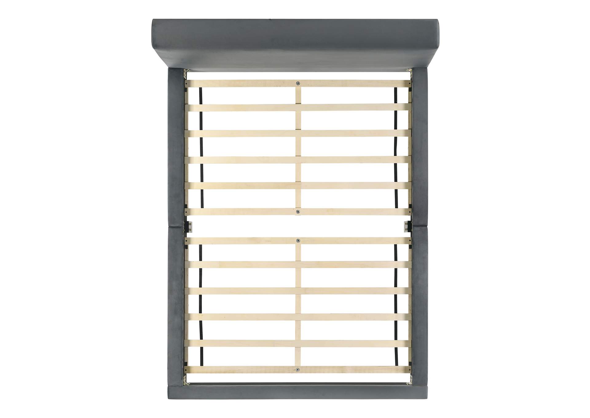 Brookhaven Full Upholstery Bed In Grey Velvet image 8