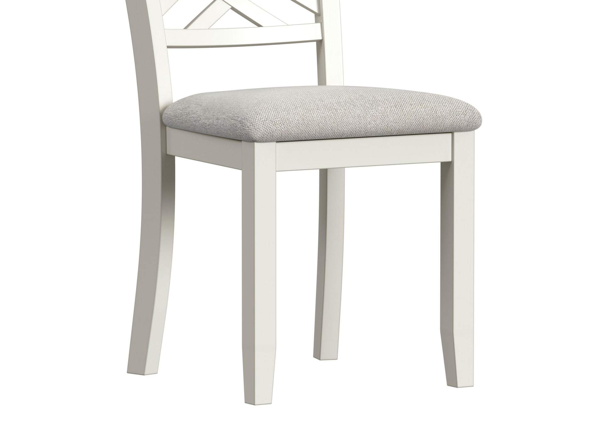 Brooks 6 Piece Dining Set With Table 4 Wood Back And Upholstery Seat Chairs And Bench In Medium Brown White image 6