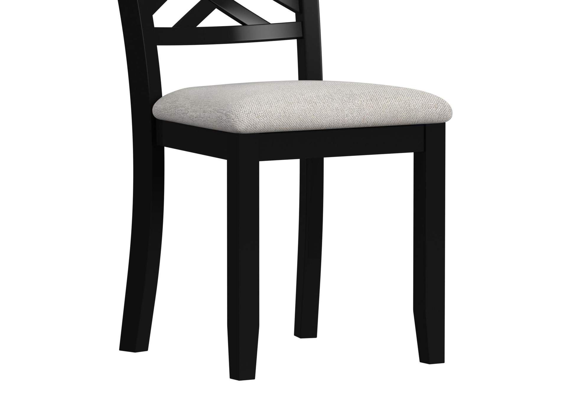 Brooks 6 Piece Dining Set With Table 4 Wood Back And Upholstery Seat Chairs And Bench In Medium Brown Black image 13