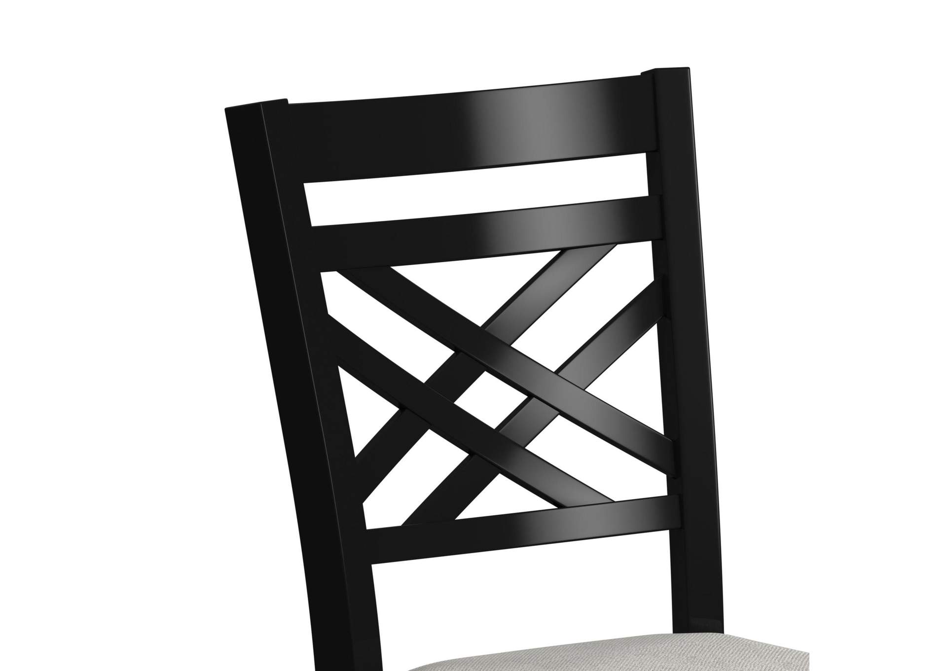 Brooks 6 Piece Dining Set With Table 4 Wood Back And Upholstery Seat Chairs And Bench In Medium Brown Black image 14