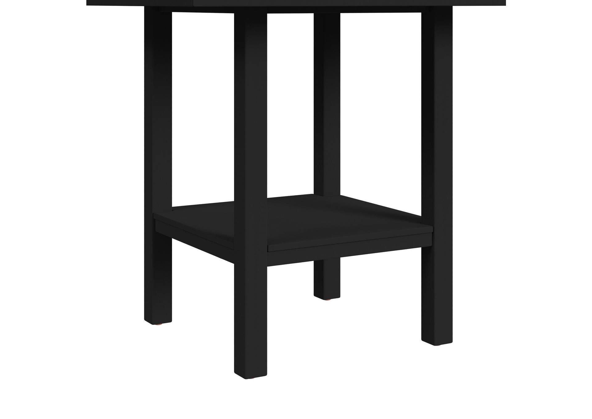 Brooks 5 Piece Counter Set With Table And 4 Upholstery Seat Wood Back Chairs In Medium Brown Black image 5
