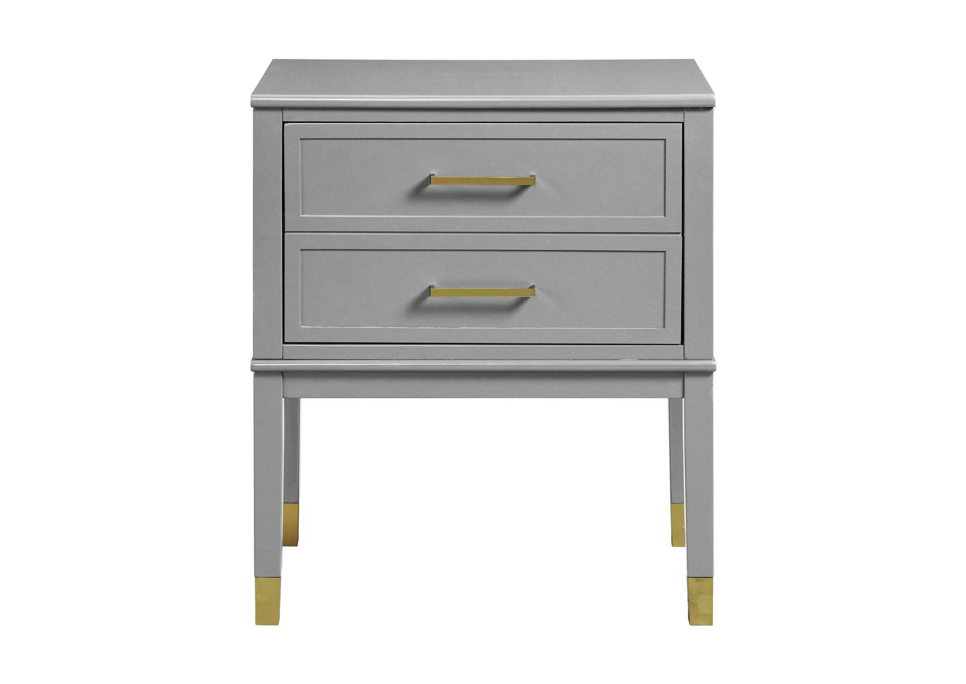 Bruno Nightstand With Power Port In Grey image 11
