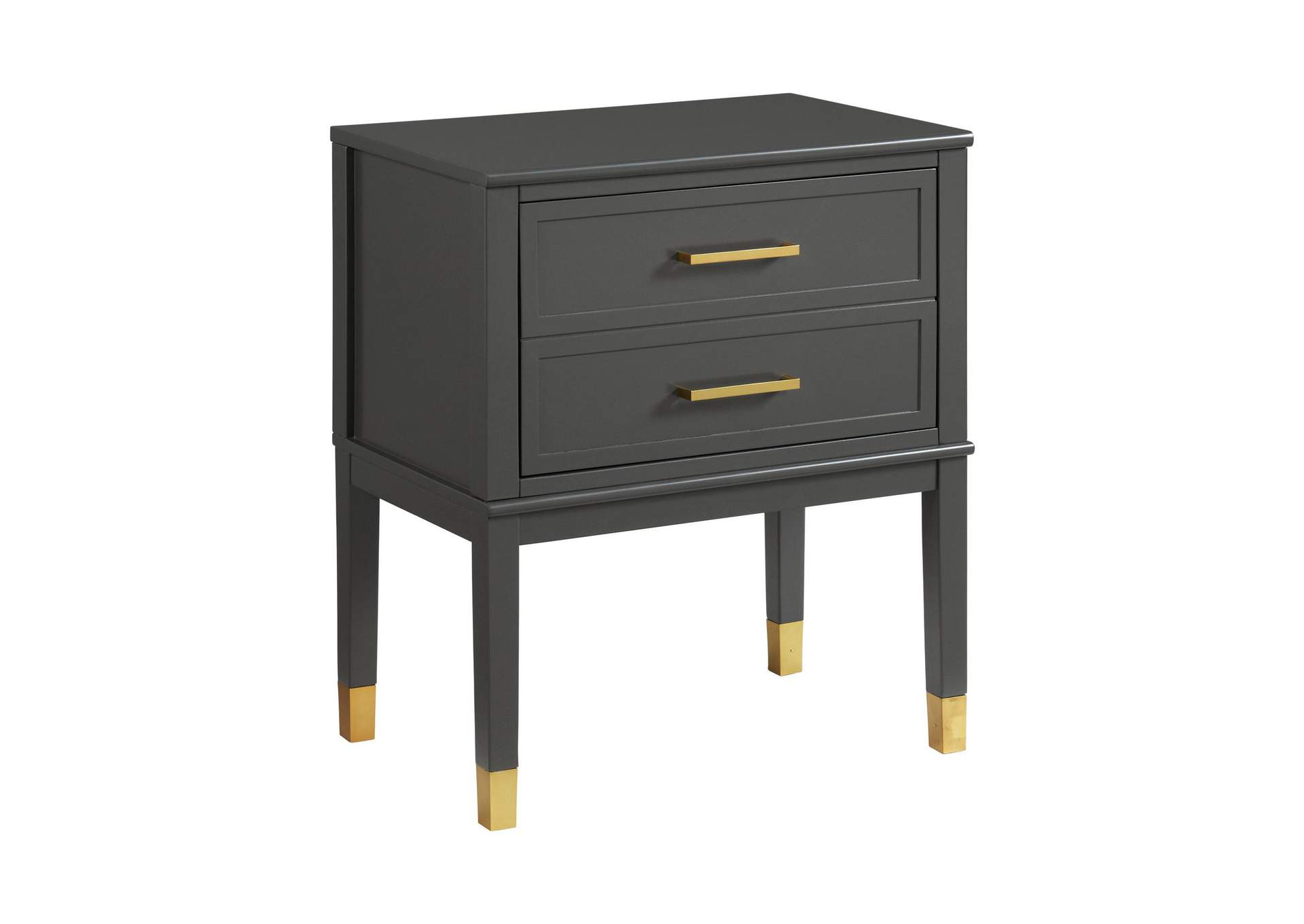 Bruno Nightstand With Power Port In Dark Charcoal image 10
