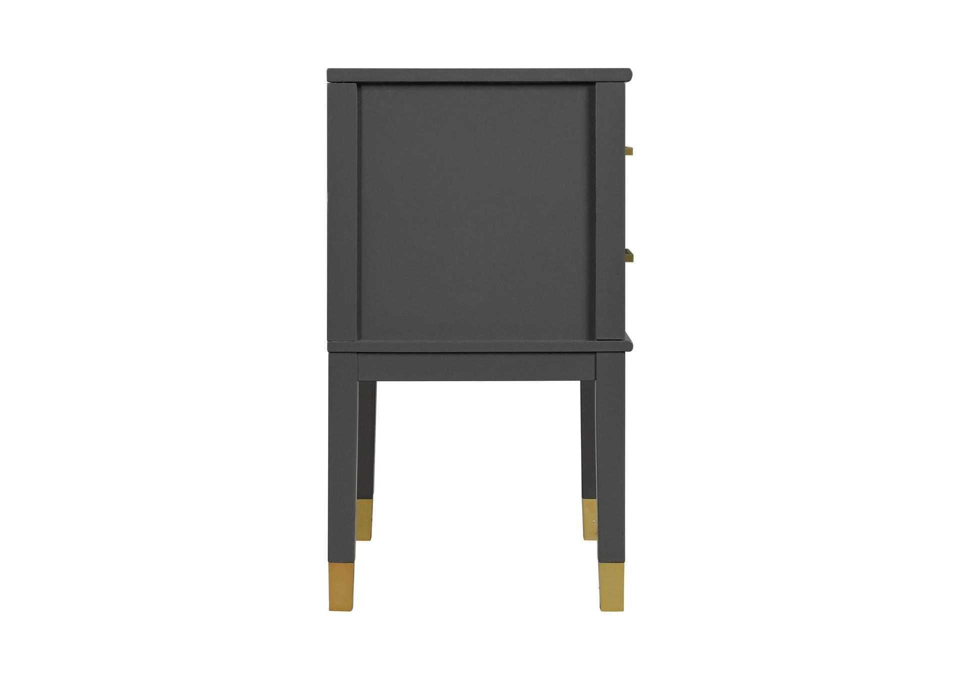 Bruno Nightstand With Power Port In Dark Charcoal image 12