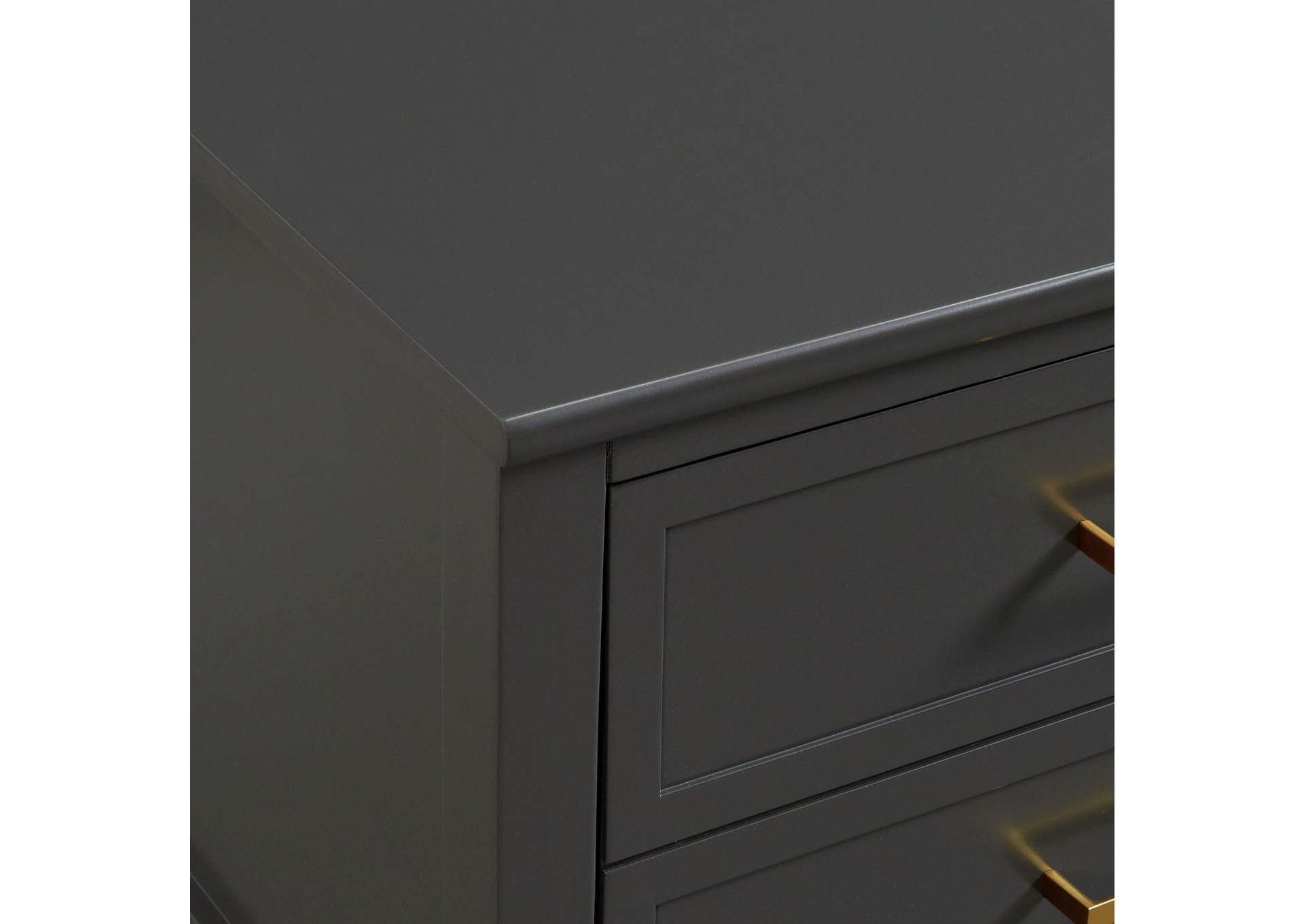Bruno Nightstand With Power Port In Dark Charcoal image 3