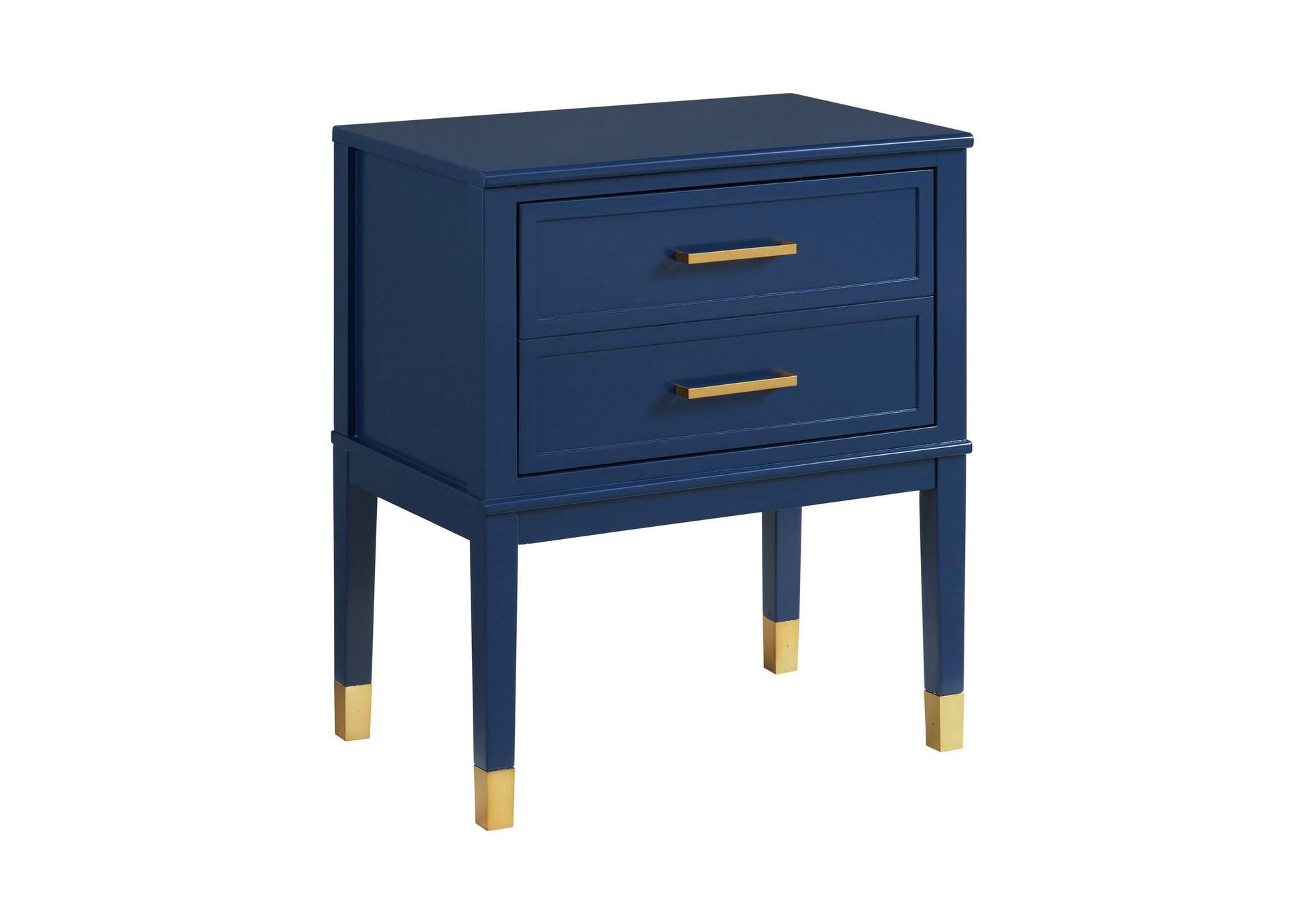 Bruno Nightstand With Power Port In Navy image 9