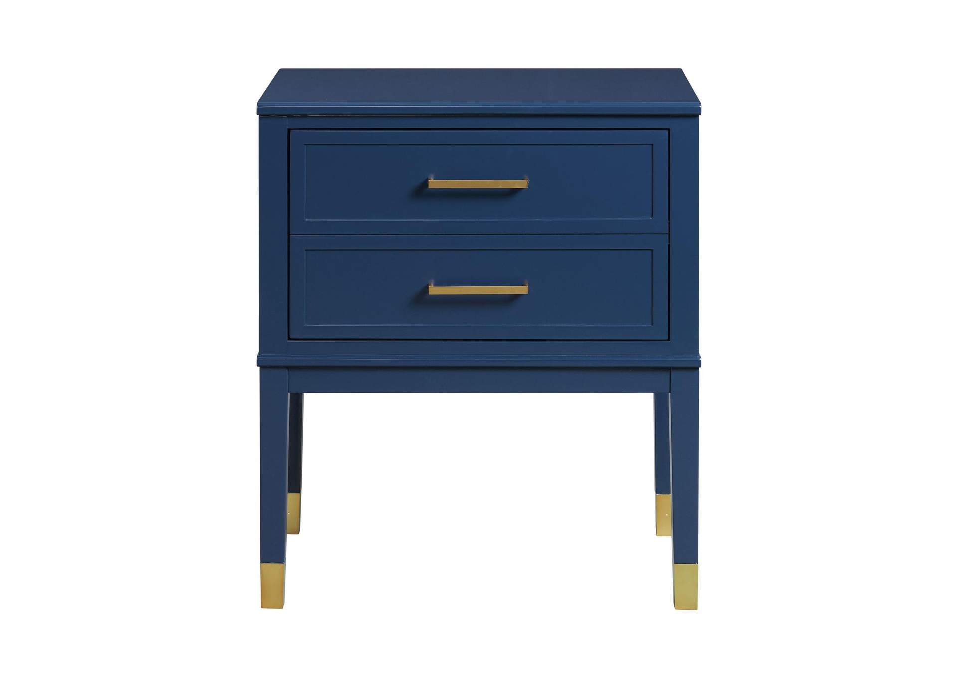 Bruno Nightstand With Power Port In Navy image 10