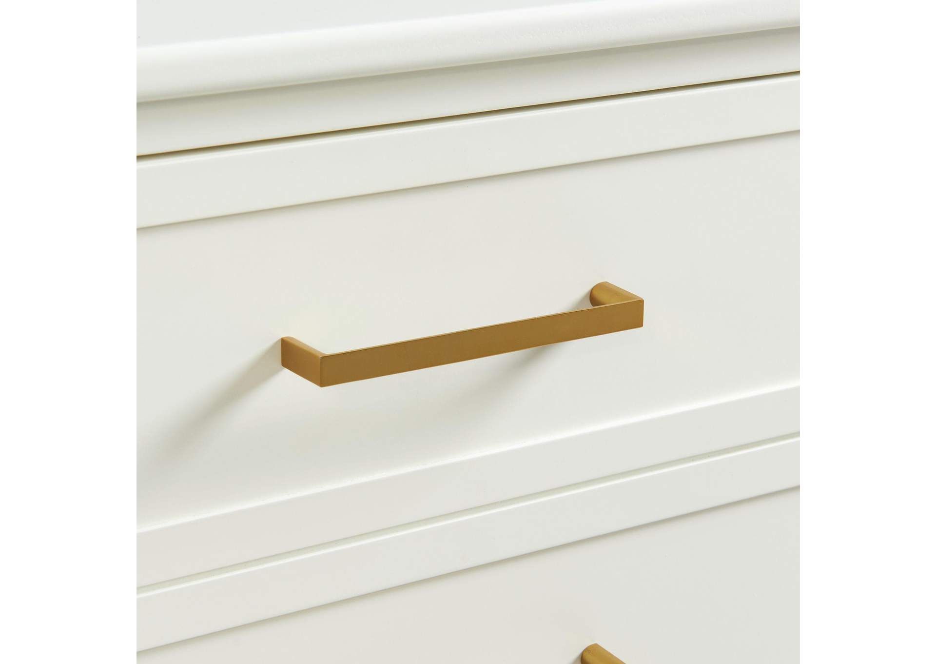 Bruno Nightstand With Power Port In White image 8