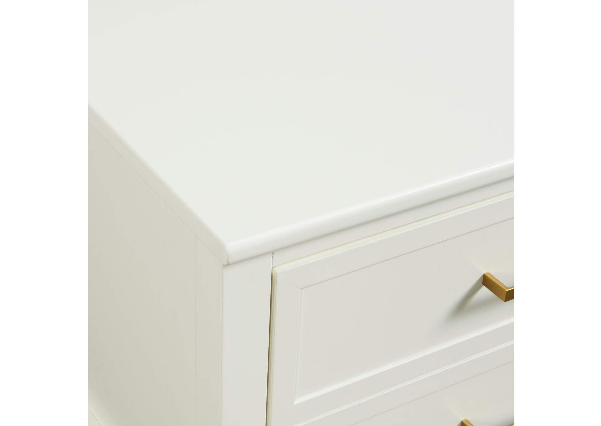 Bruno Nightstand With Power Port In White image 3