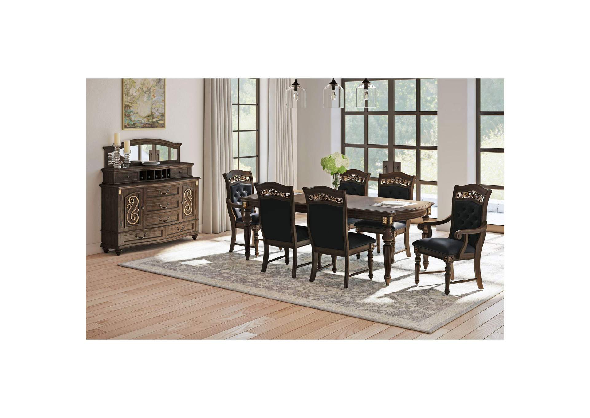Brunswick Dining Table In Mahogany image 1