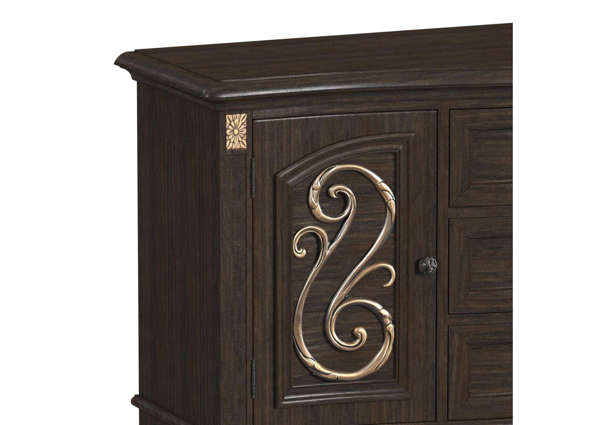Brunswick Server In Mahogany image 3
