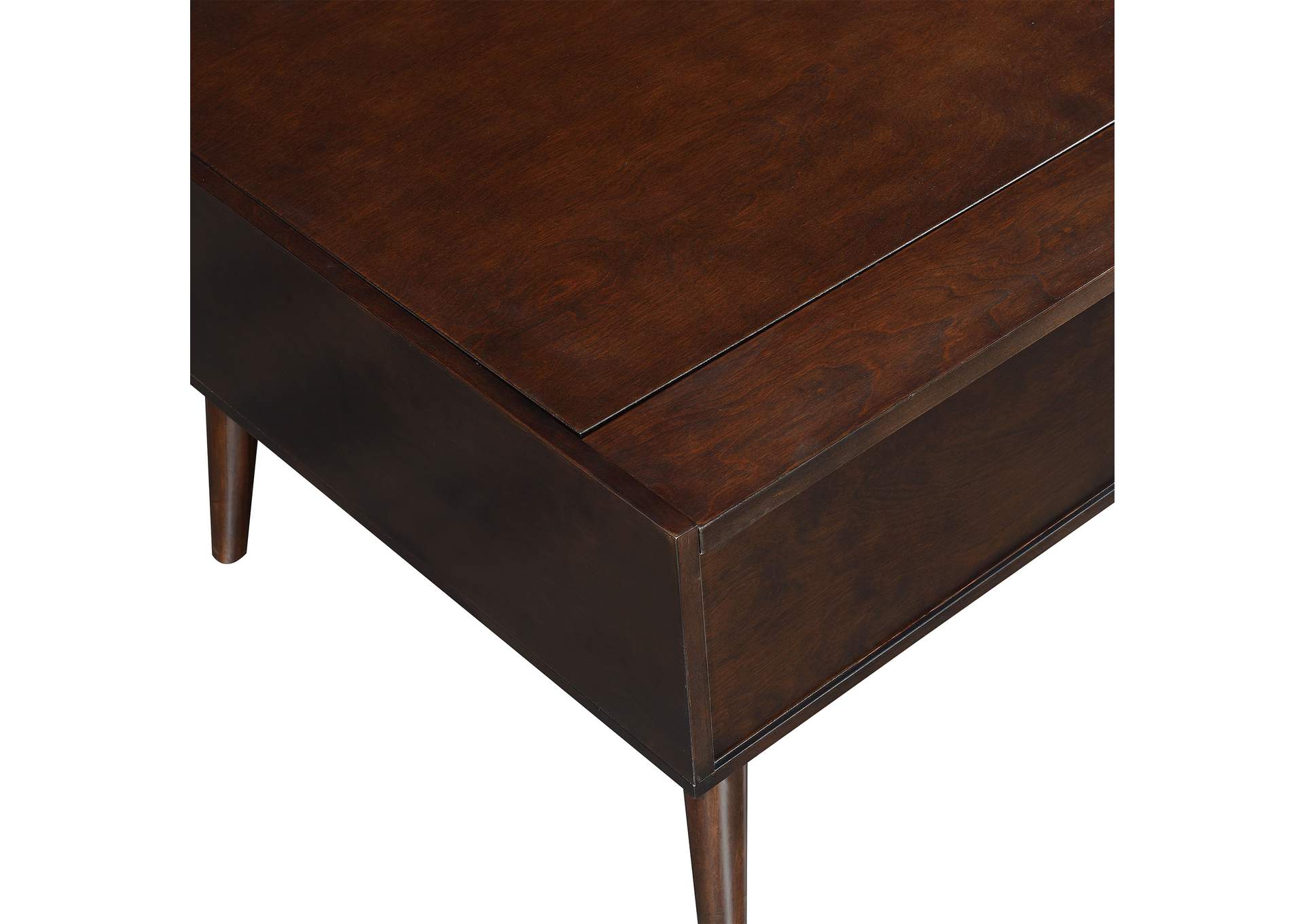June 3 Piece Occasional Table Set In Espresso - Coffee Table Two End Tables